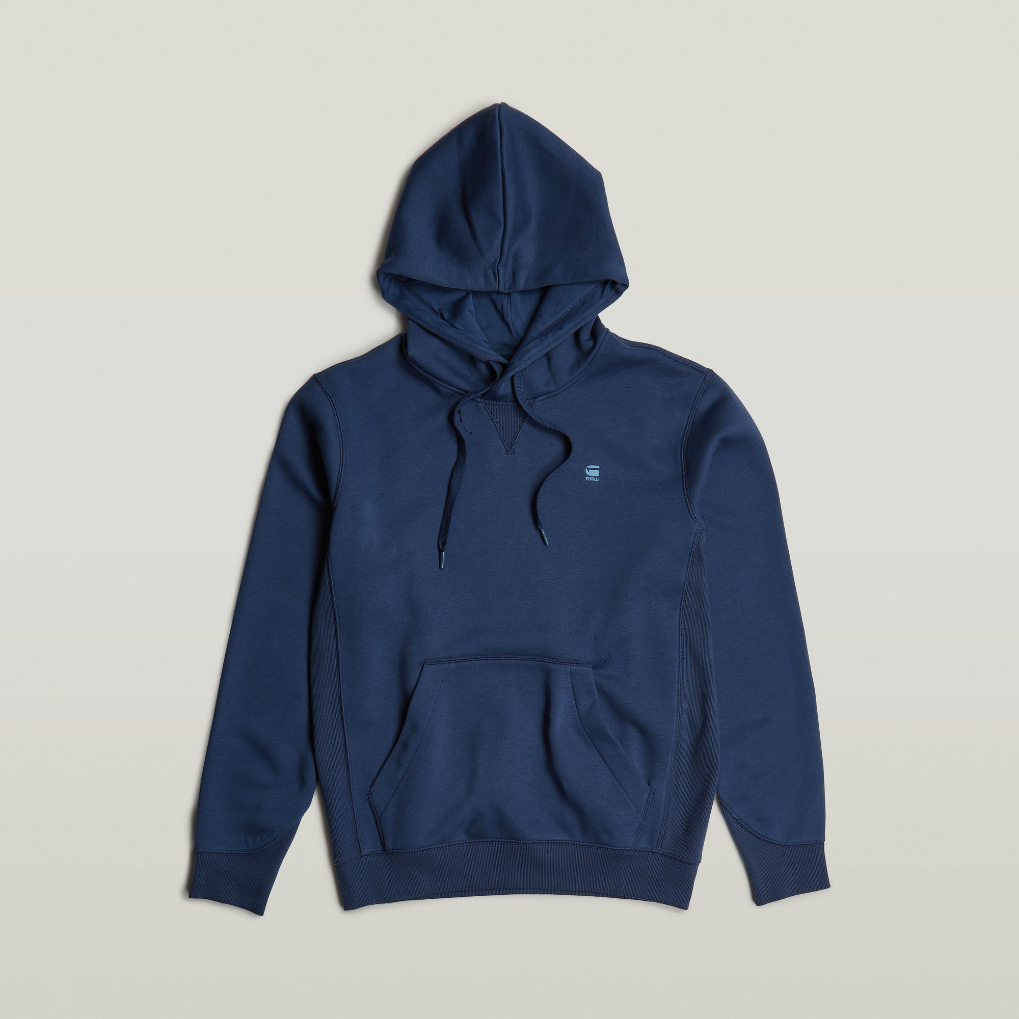 G-Star RAW Premium Core Hoodie Midden blauw Heren