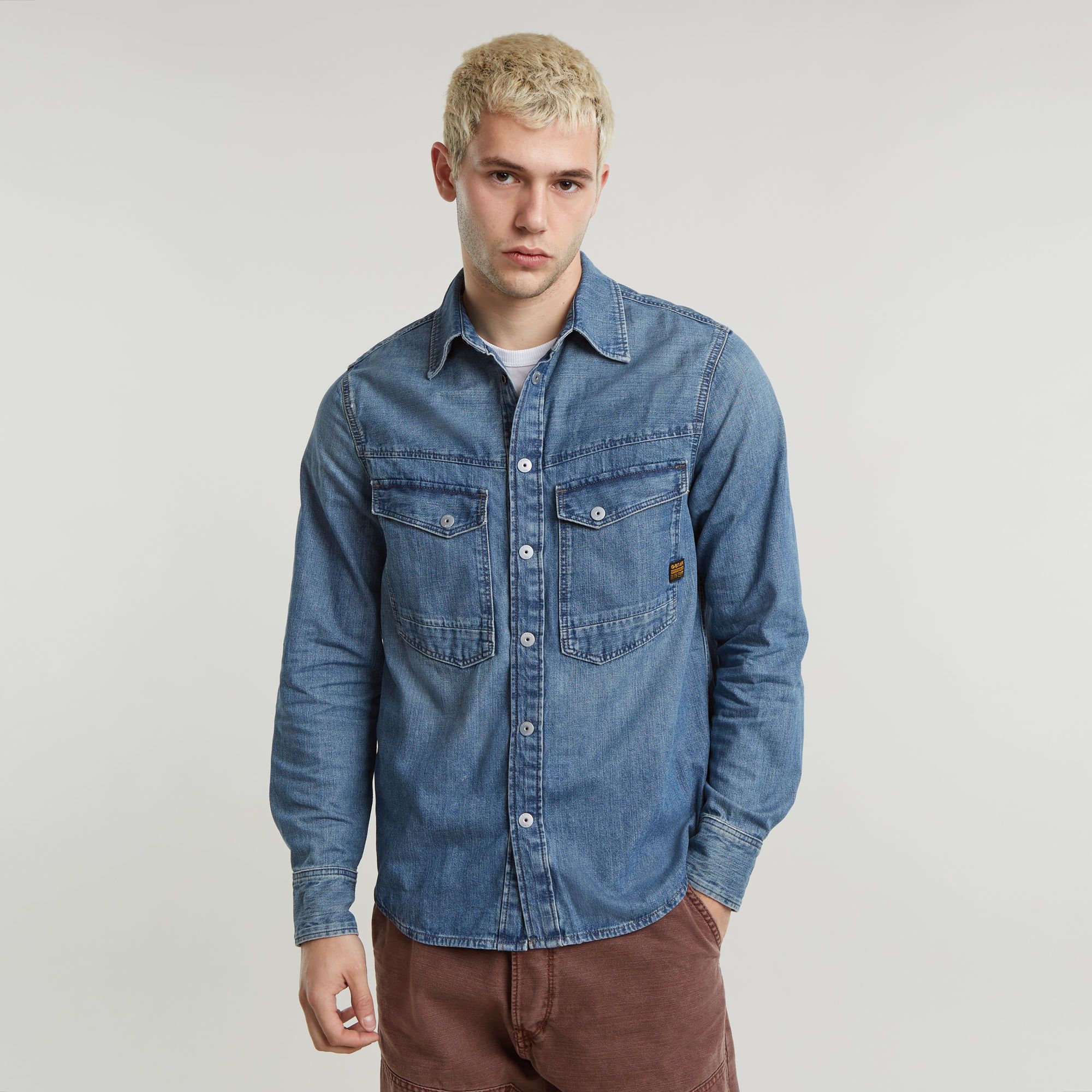 

Dakota Regular Shirt - Medium blue - Men