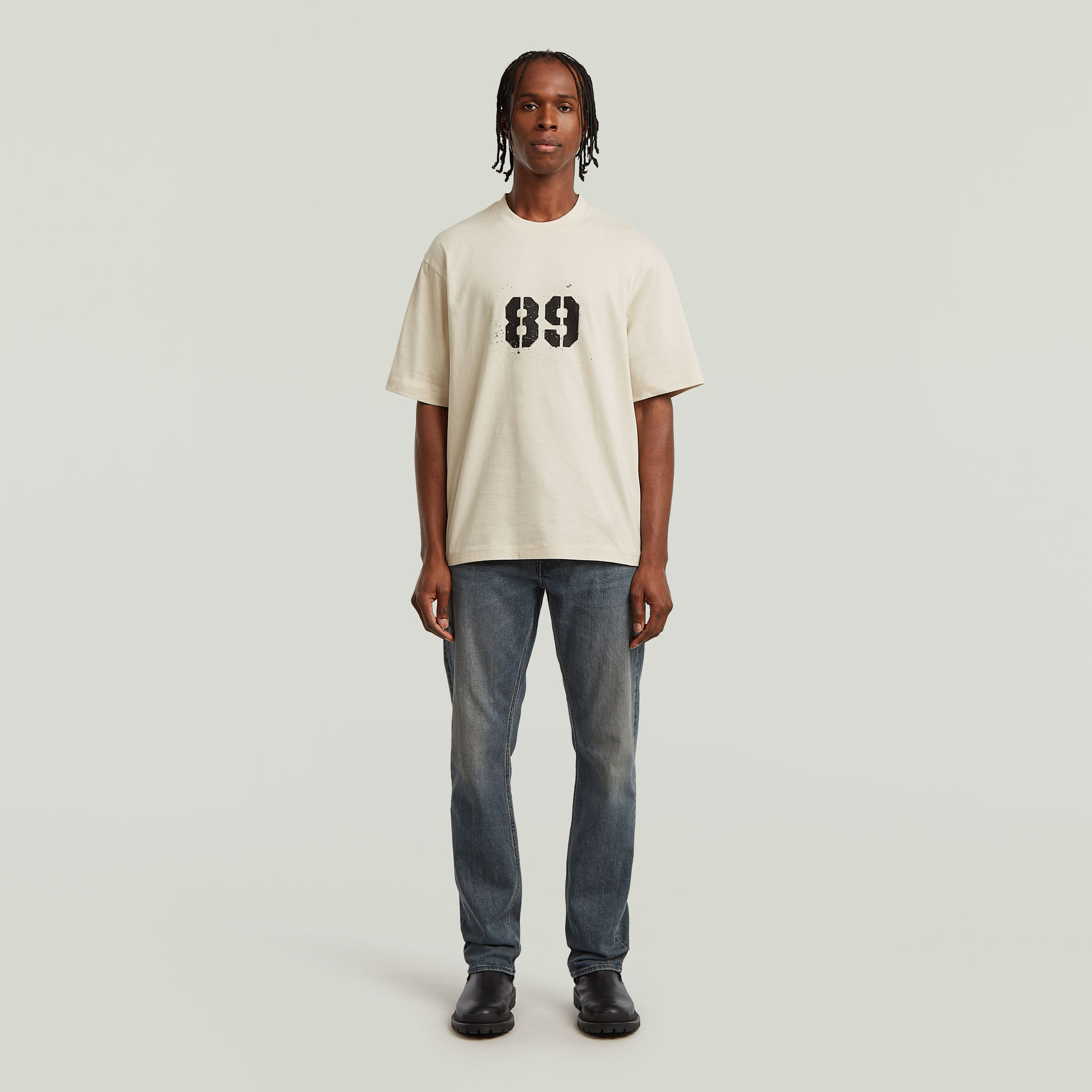 G-Star RAW Mosa Straight Jeans Donkerblauw Heren