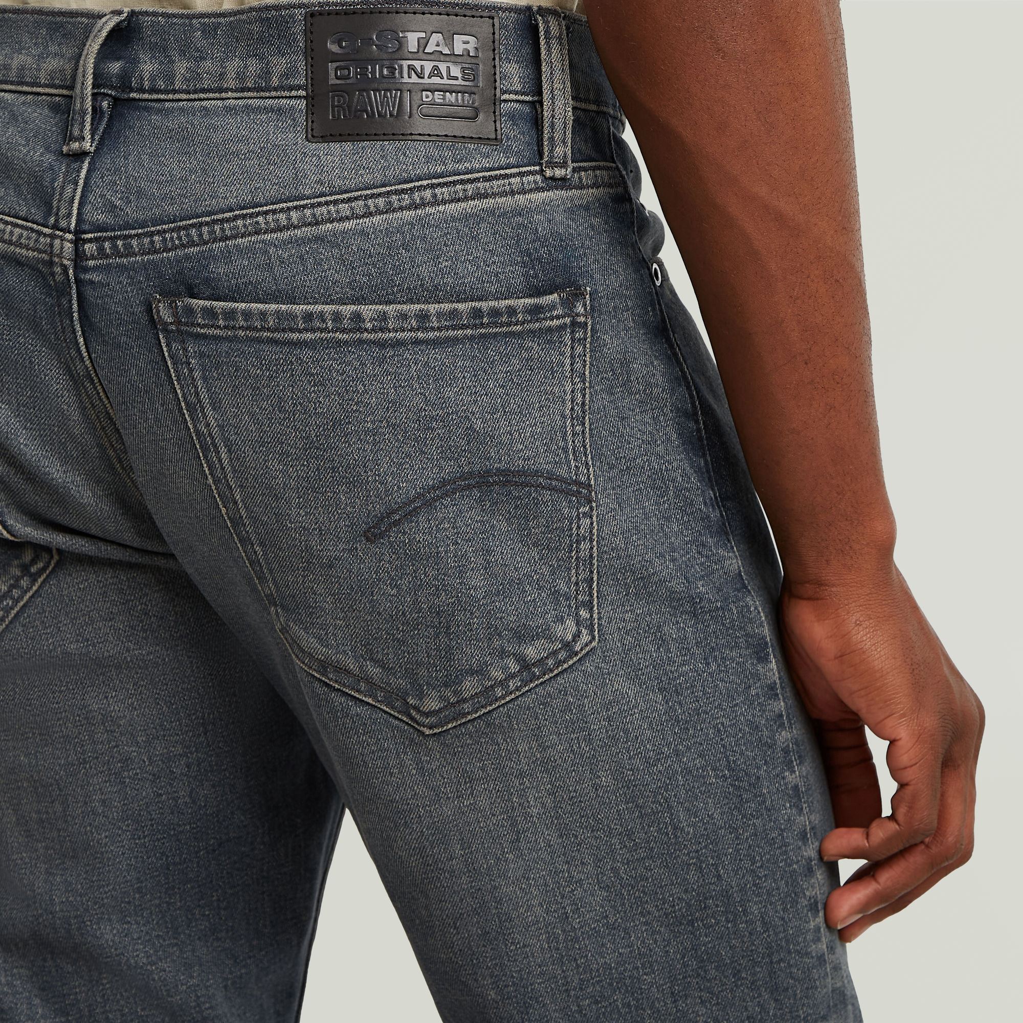 G-Star RAW Mosa Straight Jeans Donkerblauw Heren
