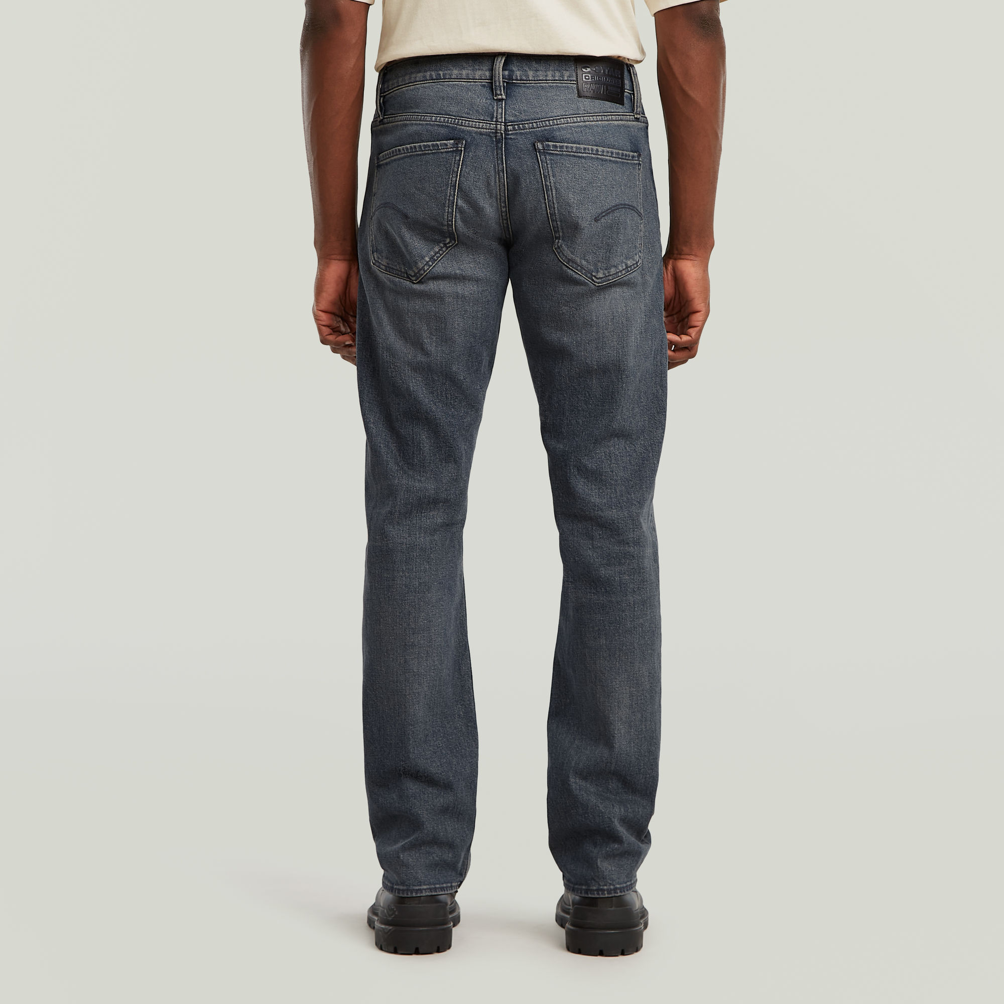 G-Star RAW Mosa Straight Jeans Donkerblauw Heren
