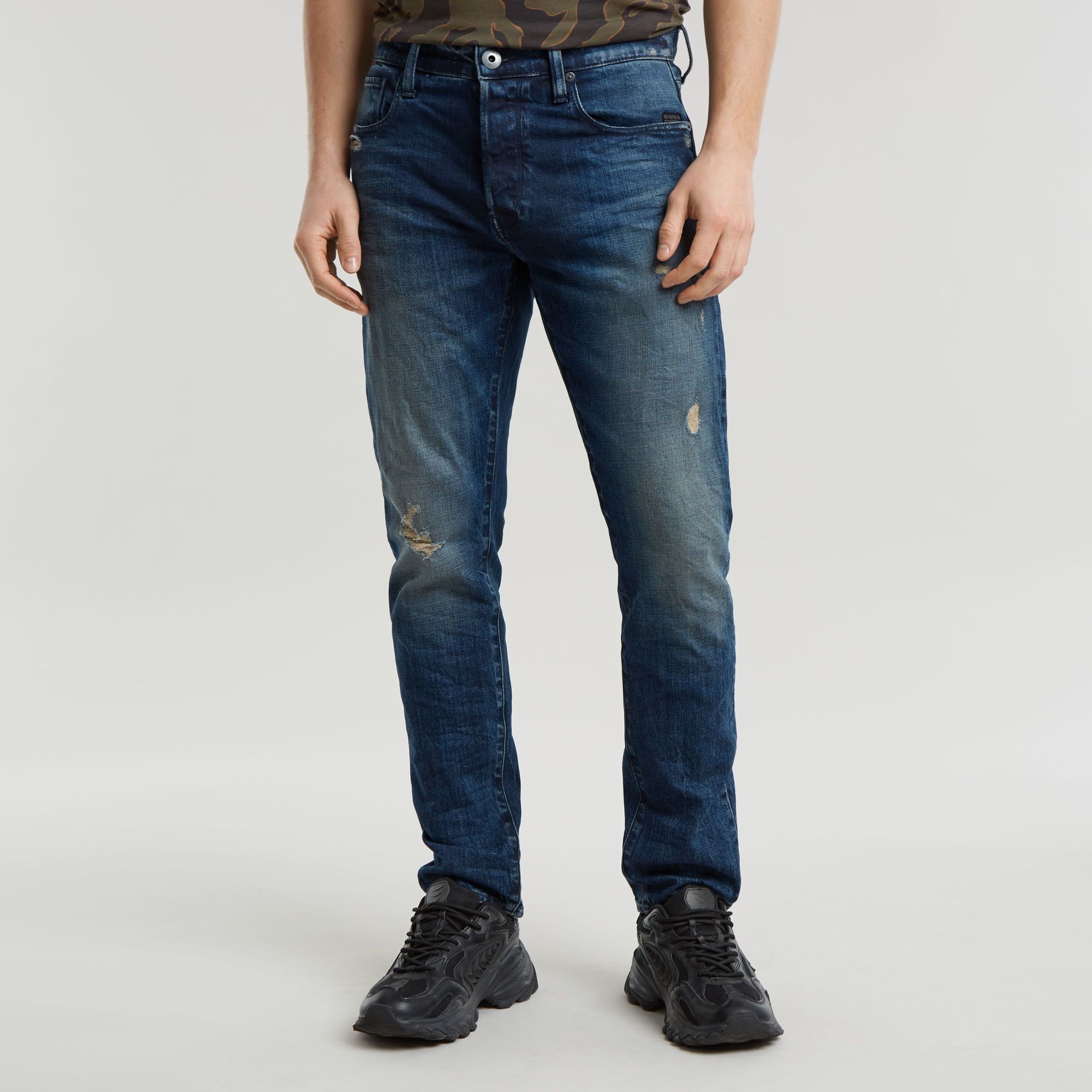 G-Star RAW 3301 Slim Jeans Donkerblauw Heren