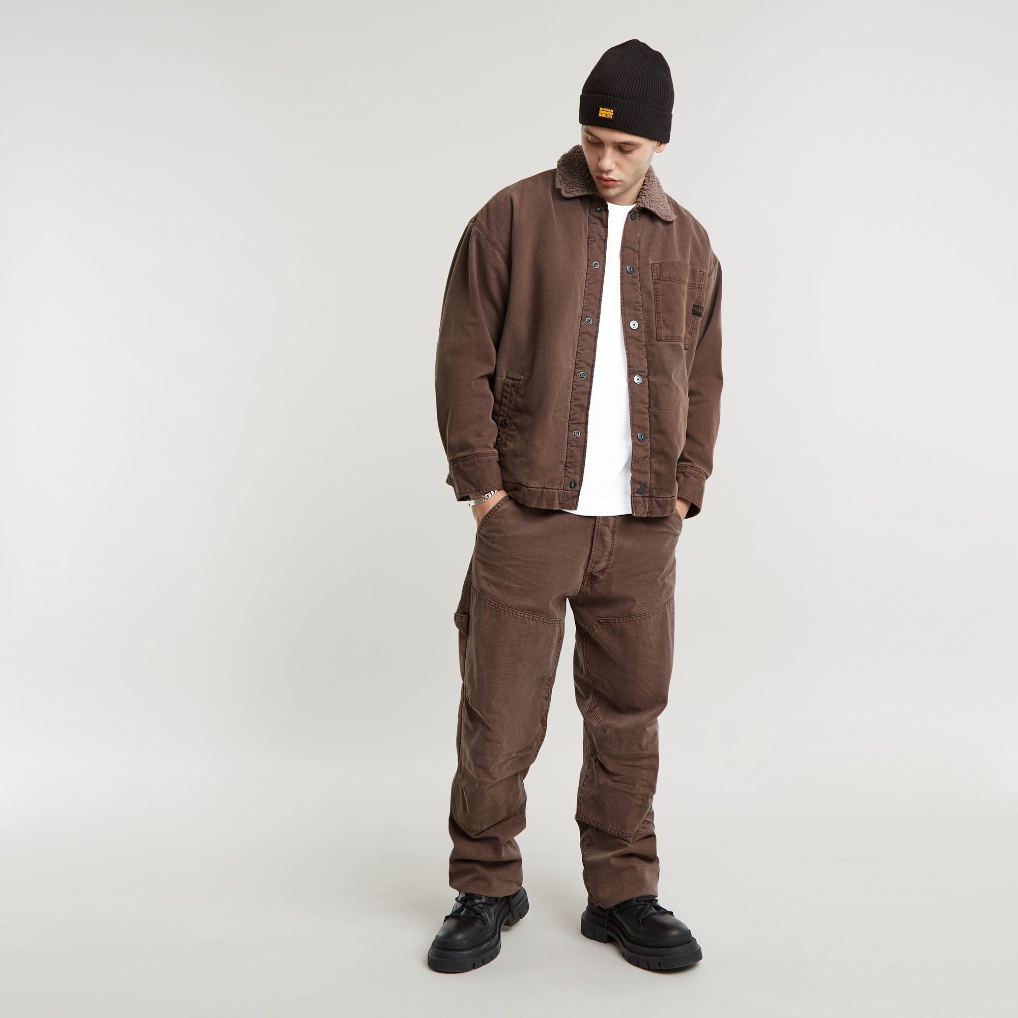 G-Star RAW Carpenter 3D Loose Jeans Bruin Heren