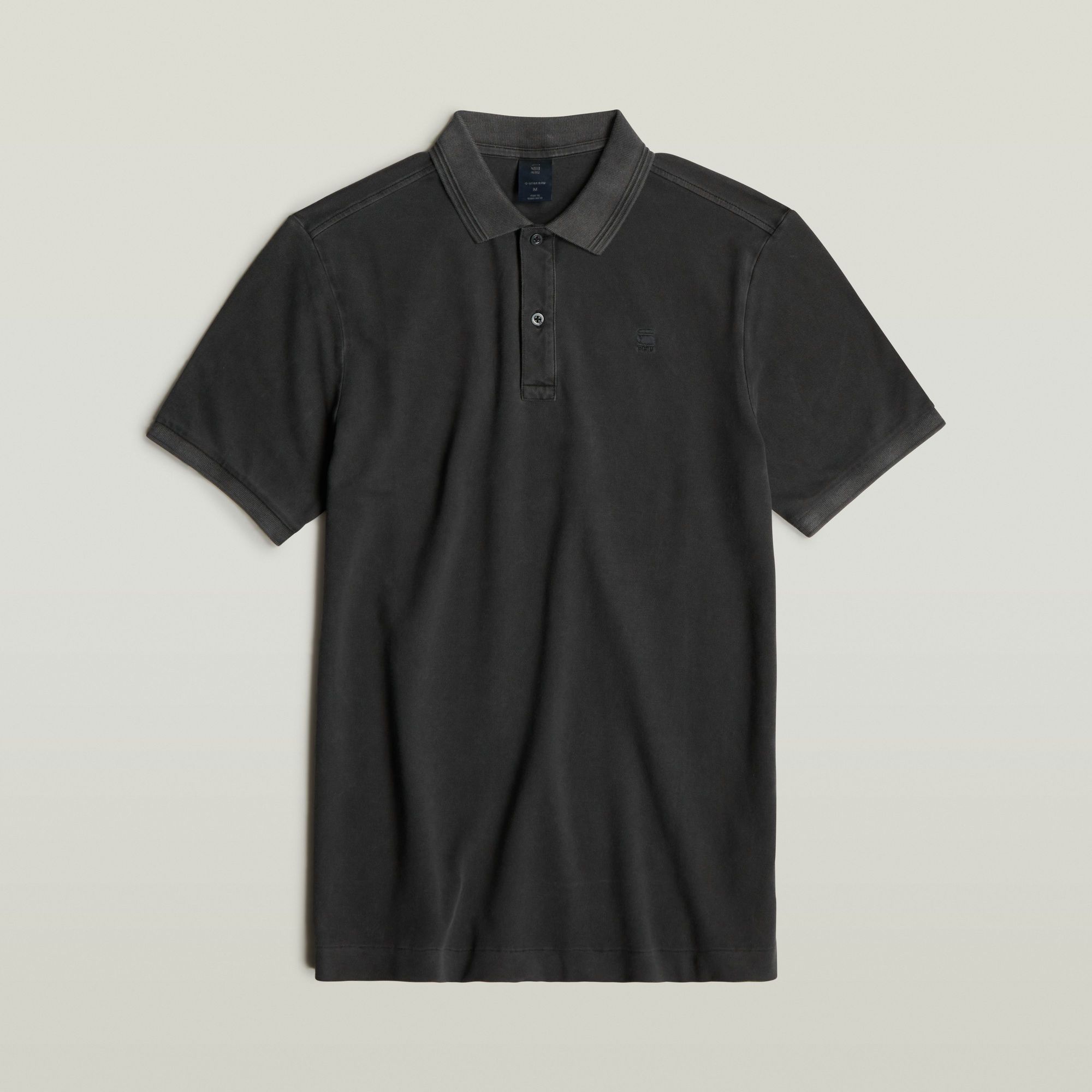G-Star RAW Dunda Overdyed Slim Polo Zwart Heren