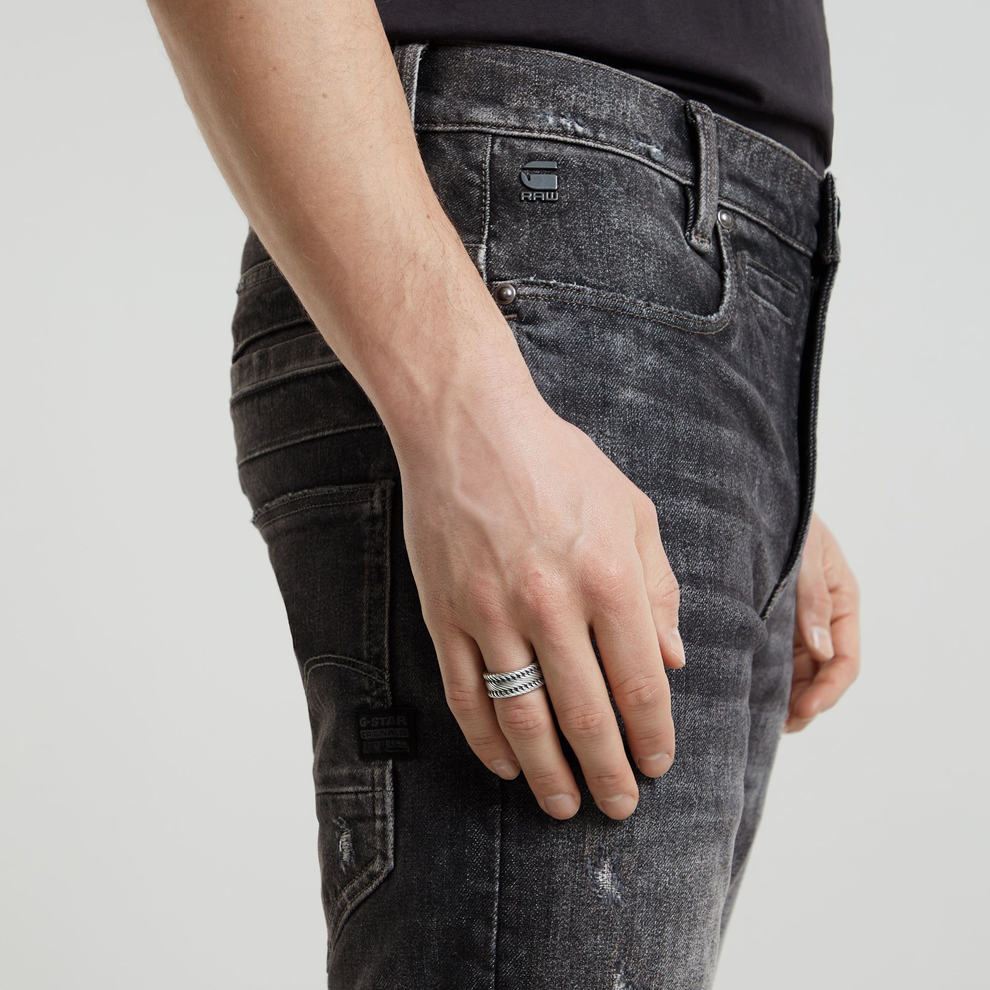 G-Star RAW D-Staq 3D Slim Jeans Grijs Heren