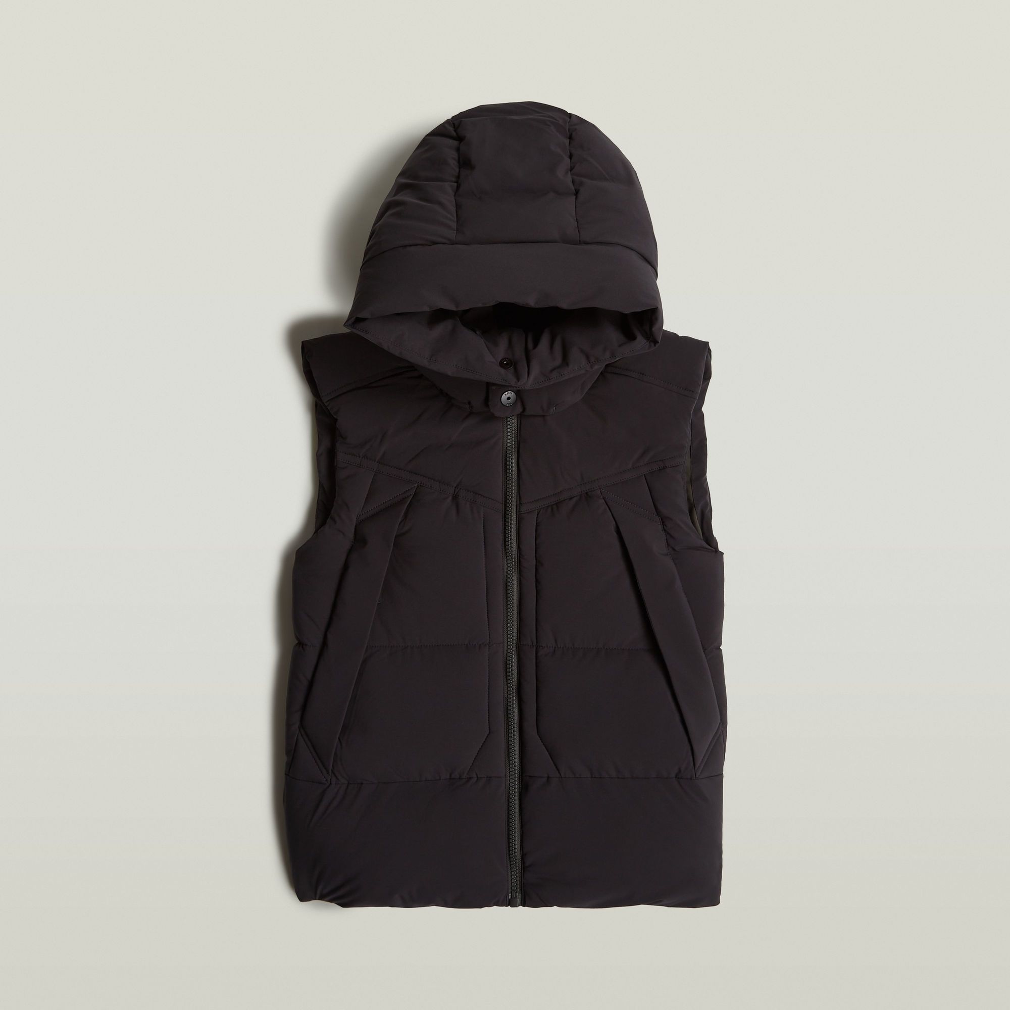 G-Star RAW G-Whistler 2.0 Gewatteerde Bodywarmer Met Capuchon Zwart Heren