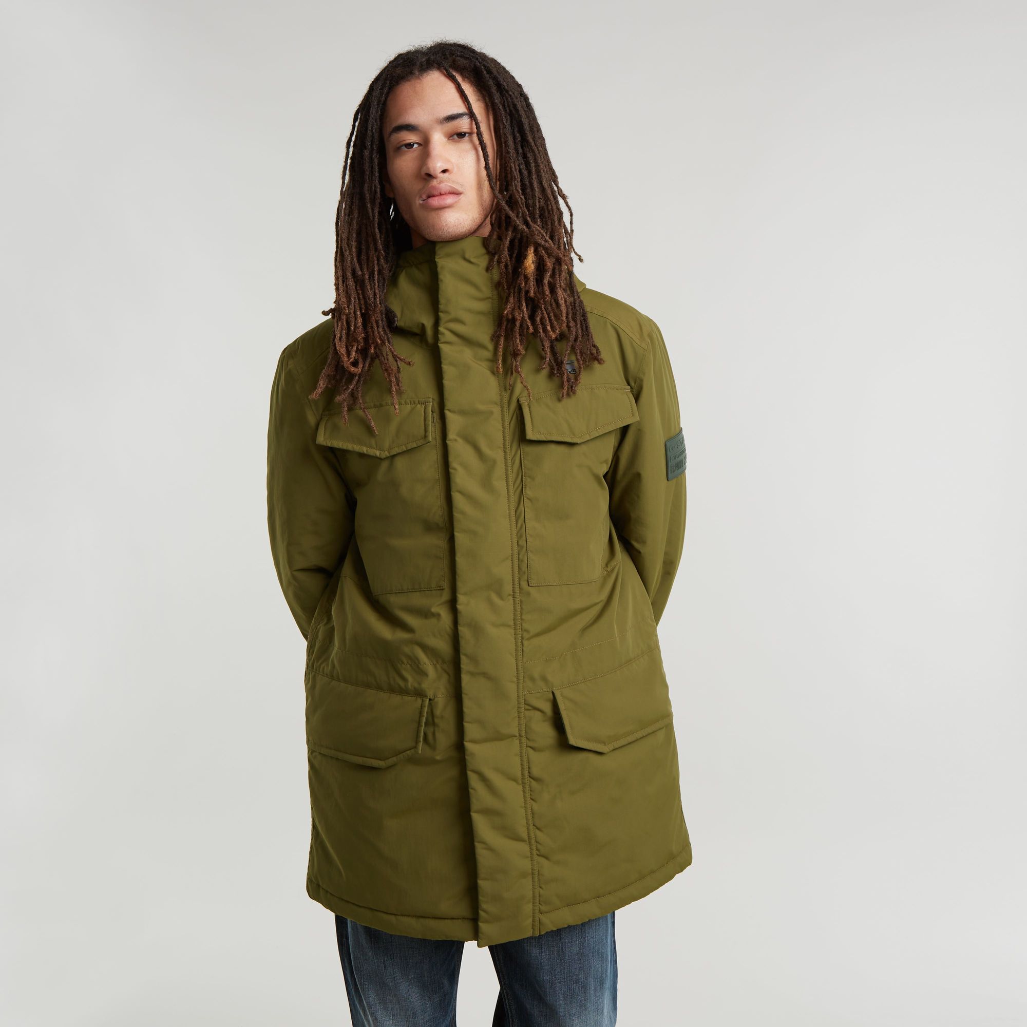 

Vodan Padded Hooded Parka - Green - Men