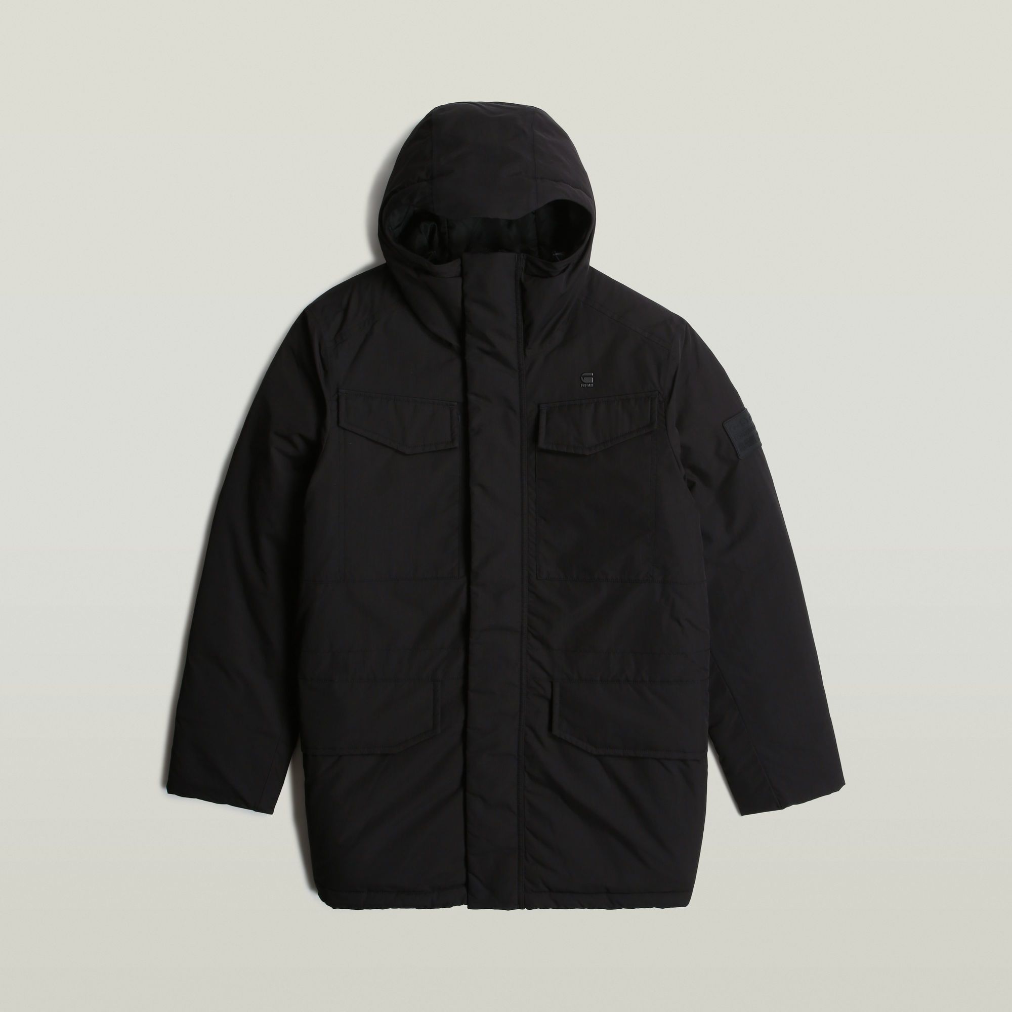 G-Star RAW Vodan Gewatteerde Parka Met Capuchon Zwart Heren
