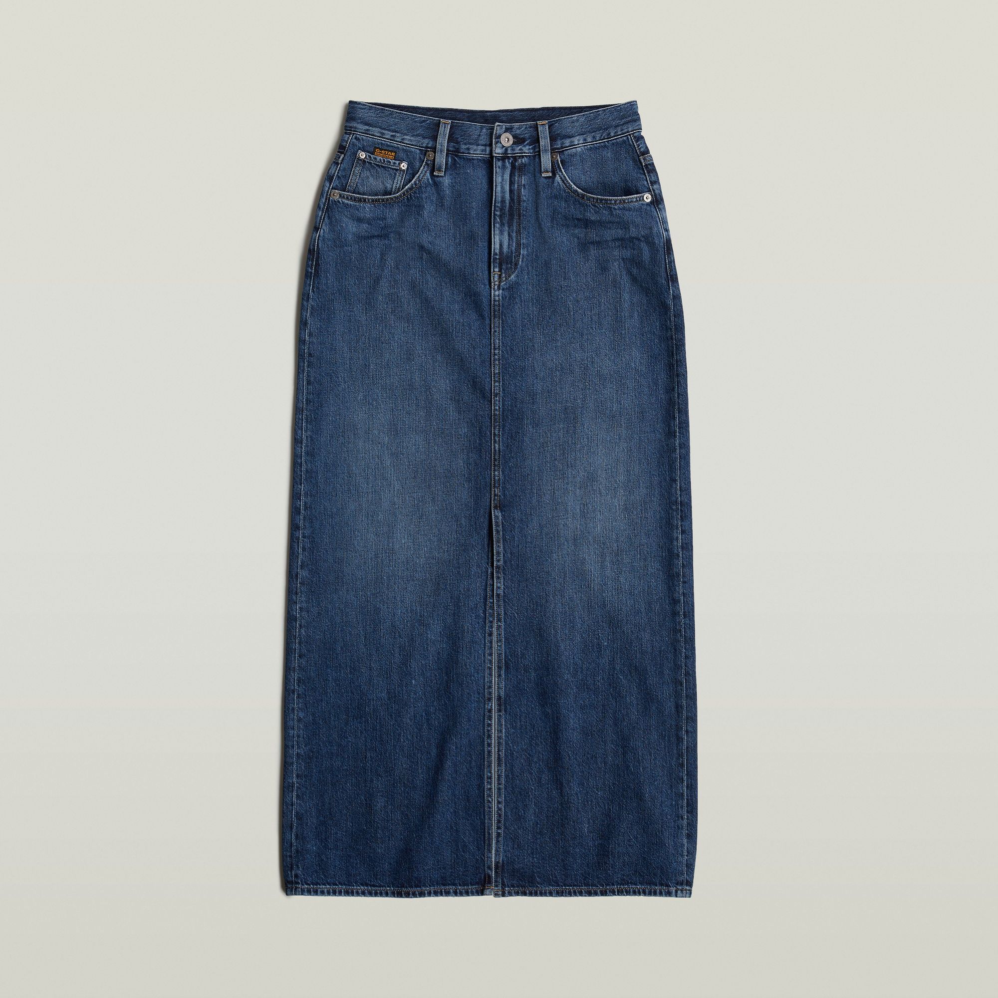 G-Star RAW Lange Rok Viktoria Donkerblauw Dames