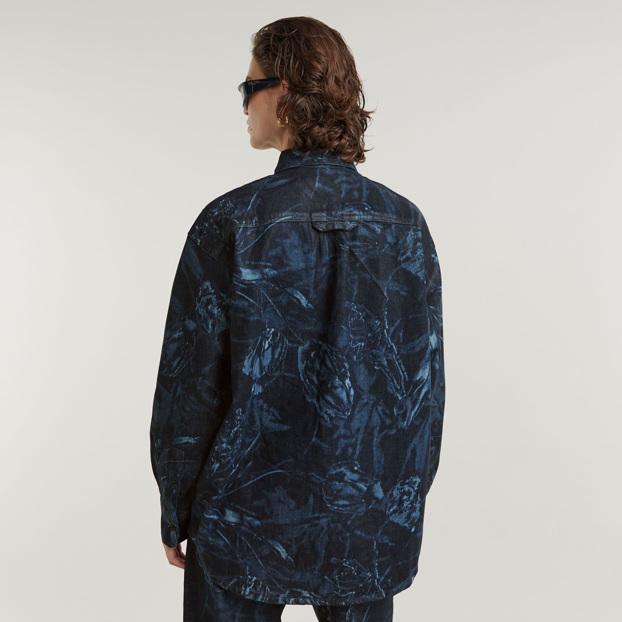 G-Star RAW Relaxed Overshirt Midden blauw Dames