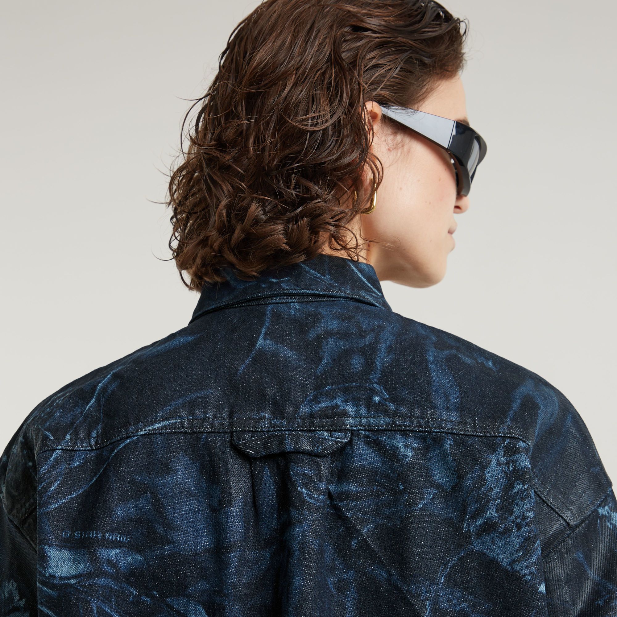 G-Star RAW Relaxed Overshirt Midden blauw Dames