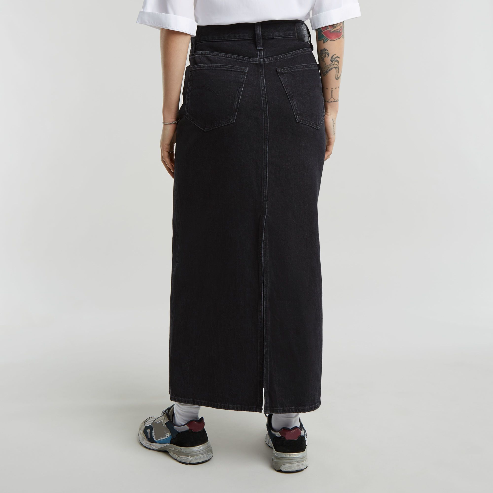 G-Star RAW Lange Rok Viktoria Zwart Dames
