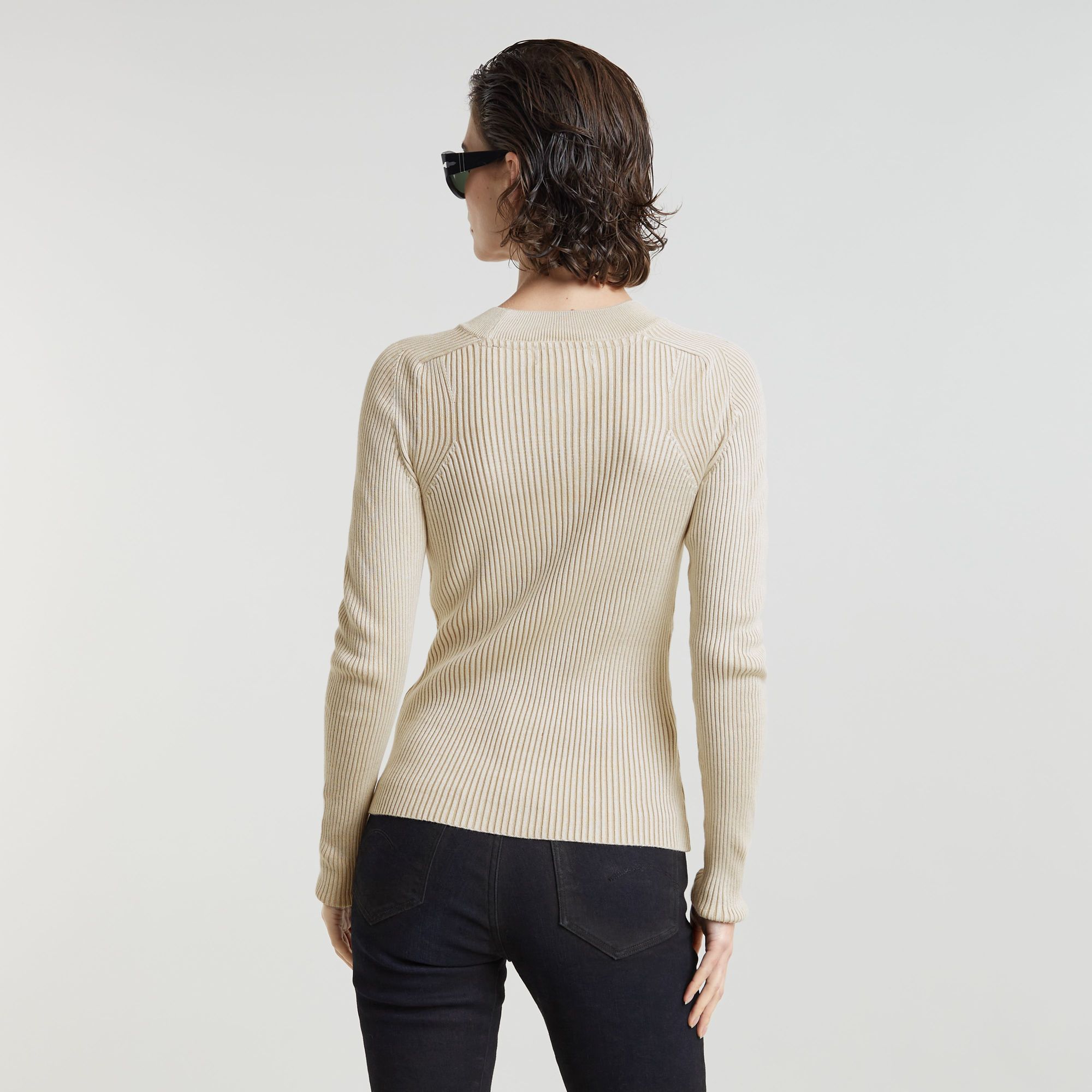 G-Star RAW Gebreide Trui Plated Slim Meerkleurig Dames
