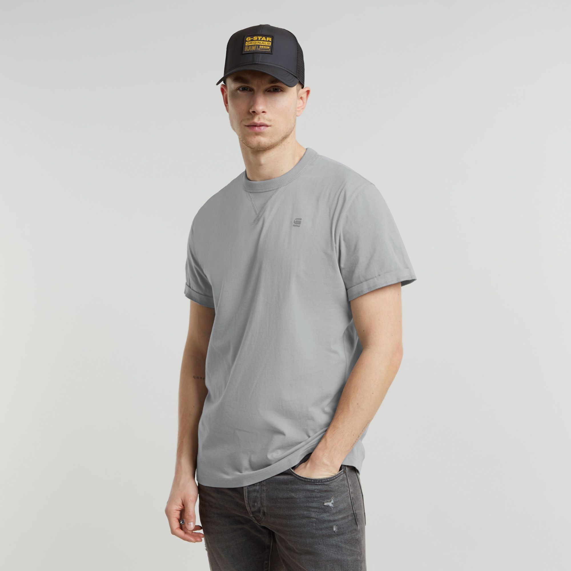 G-Star RAW Nifous T-Shirt Grijs Heren