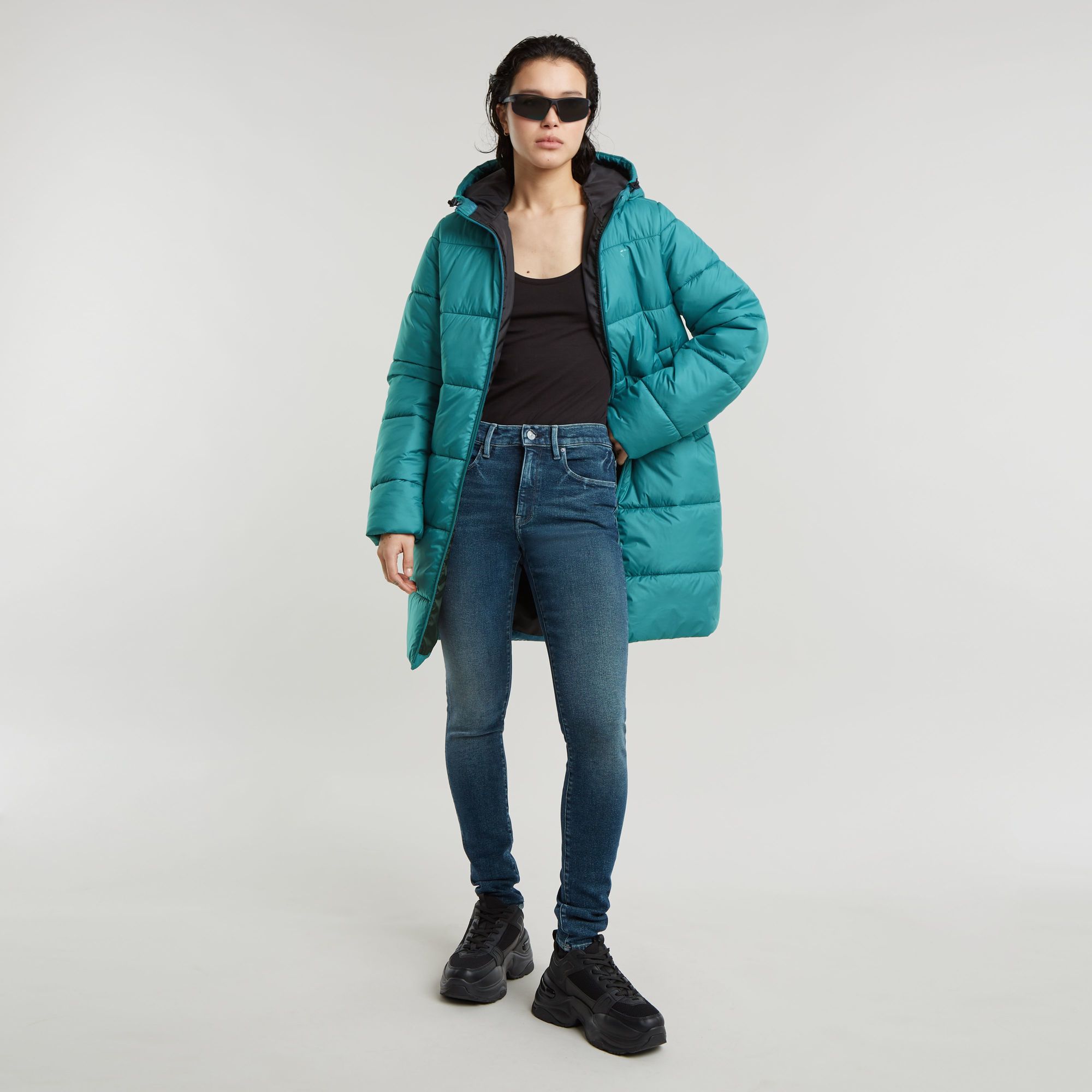 Thumbnail - 3301 Skinny Jeans - Mittelblau - Damen