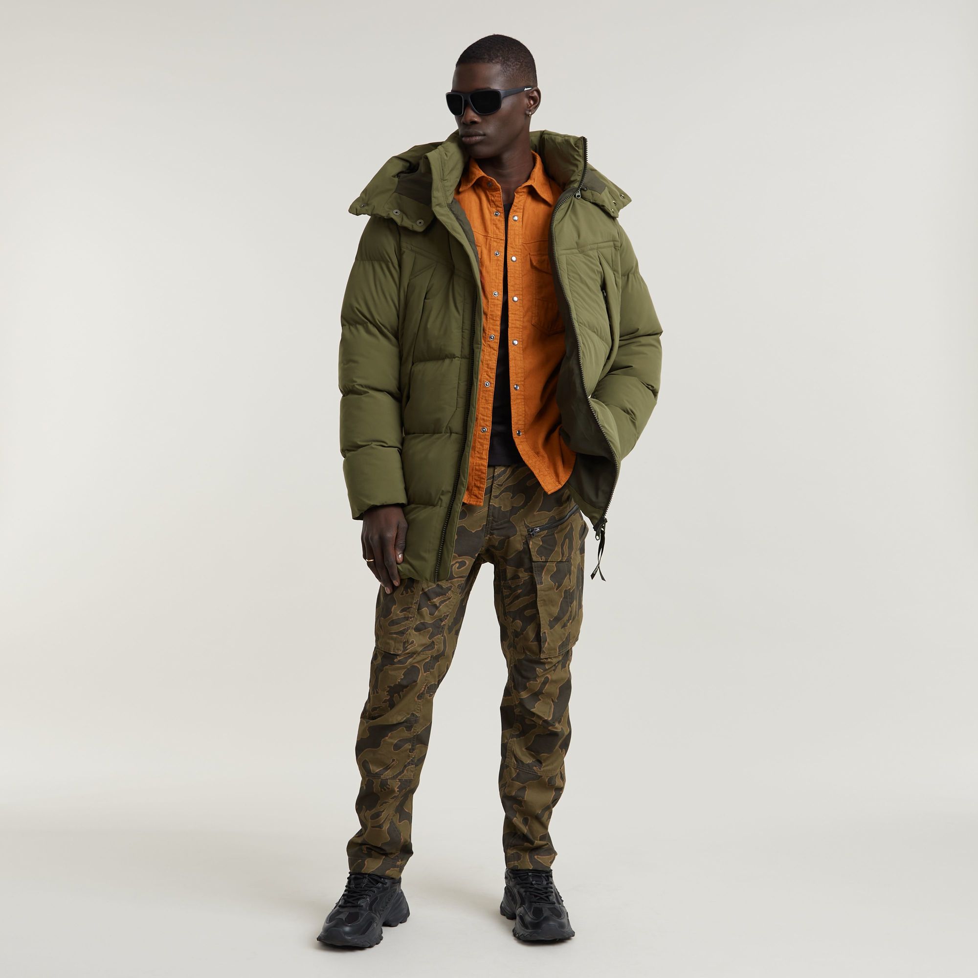 G-Star RAW G- Whistler 2.0 Gewatteerde Parka 2.0 Met Capuchon Groen Heren