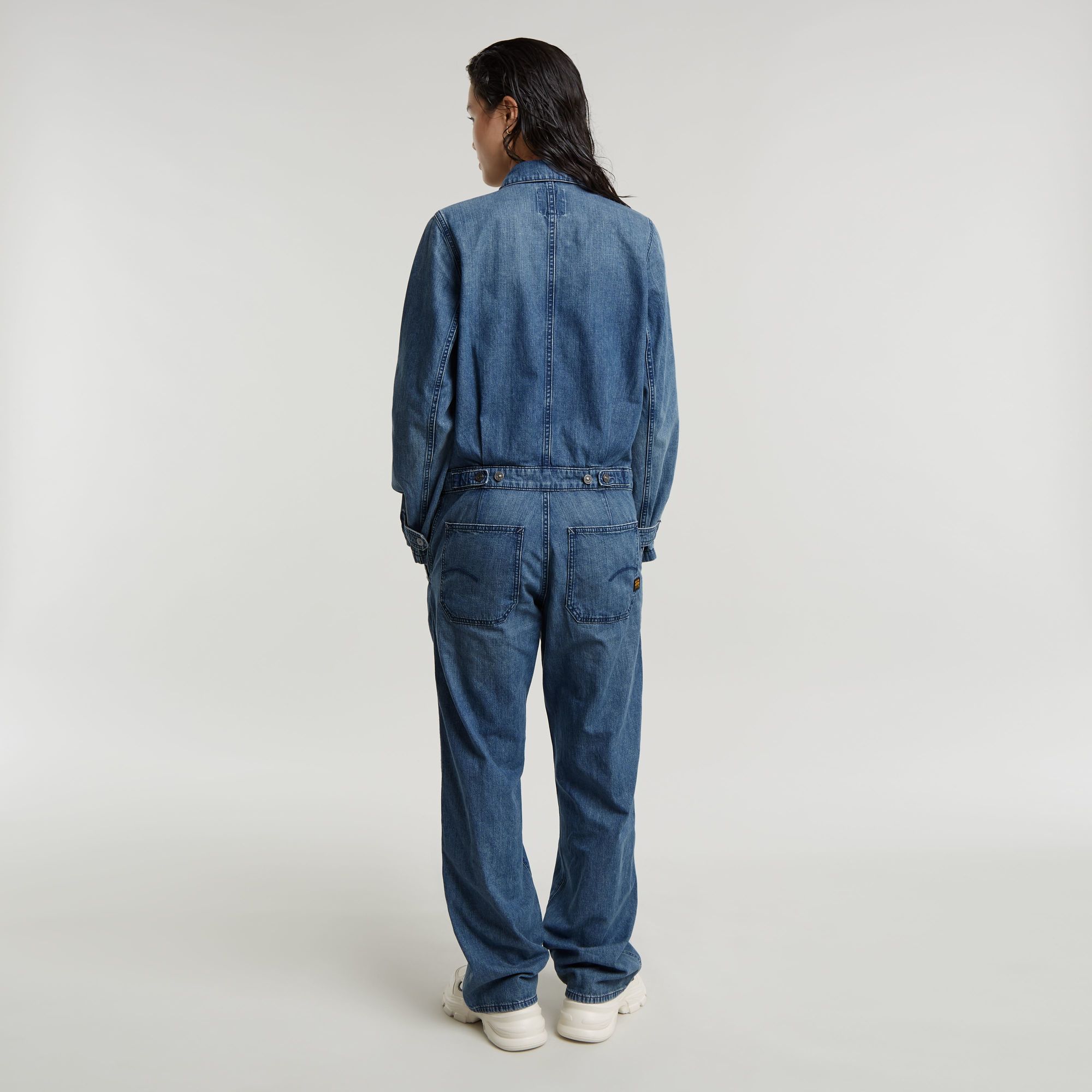 G-Star RAW Painter Overal Jumpsuit Midden blauw Dames