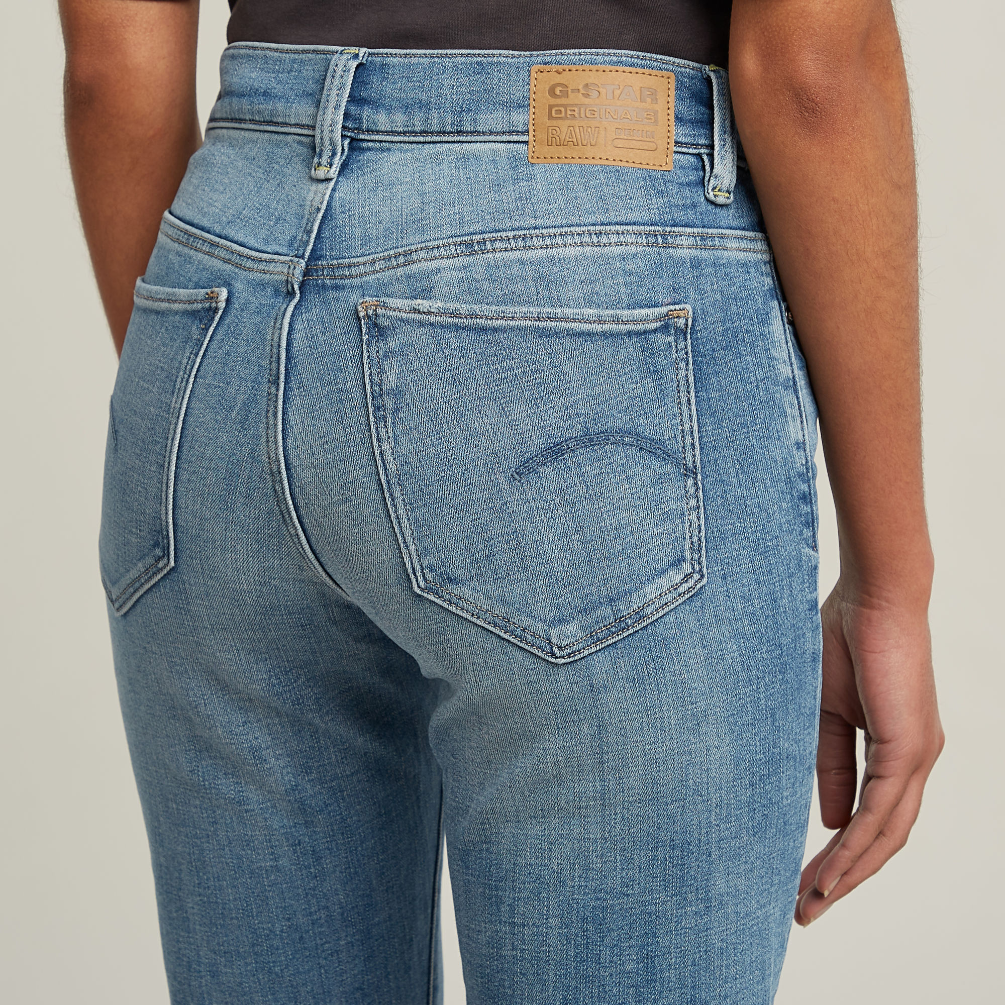 G-Star RAW Strace Straight Jeans Lichtblauw Dames