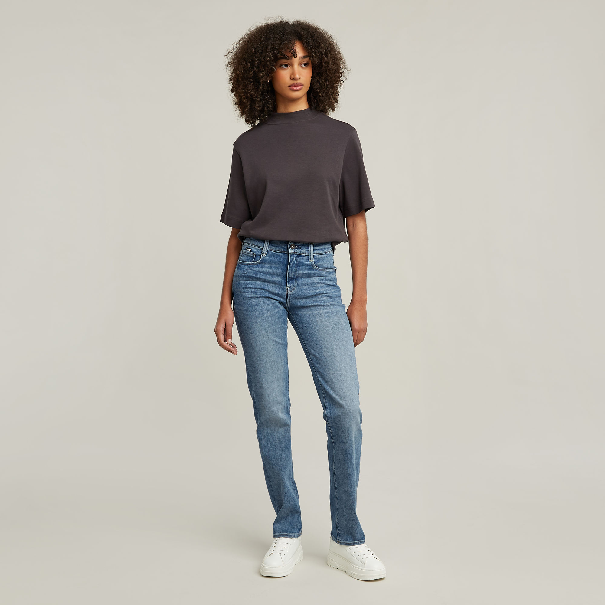 G-Star RAW Strace Straight Jeans Lichtblauw Dames