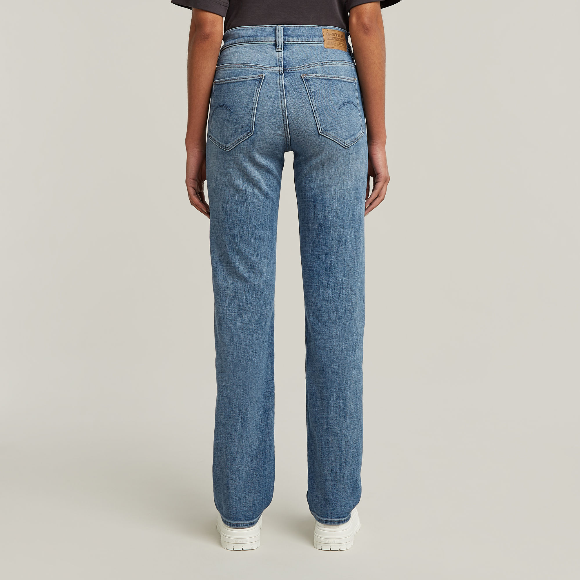 G-Star RAW Strace Straight Jeans Lichtblauw Dames