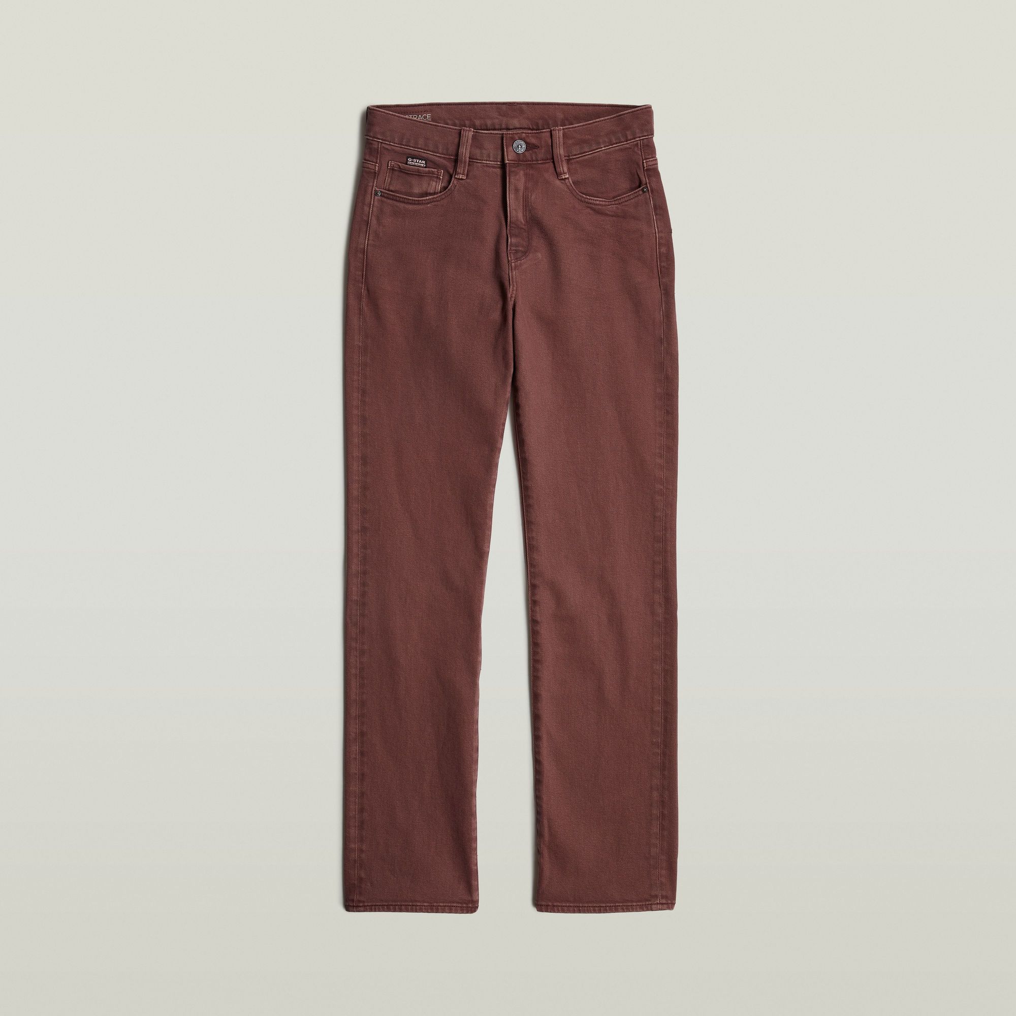 G-Star RAW Strace Straight Jeans Bruin Dames