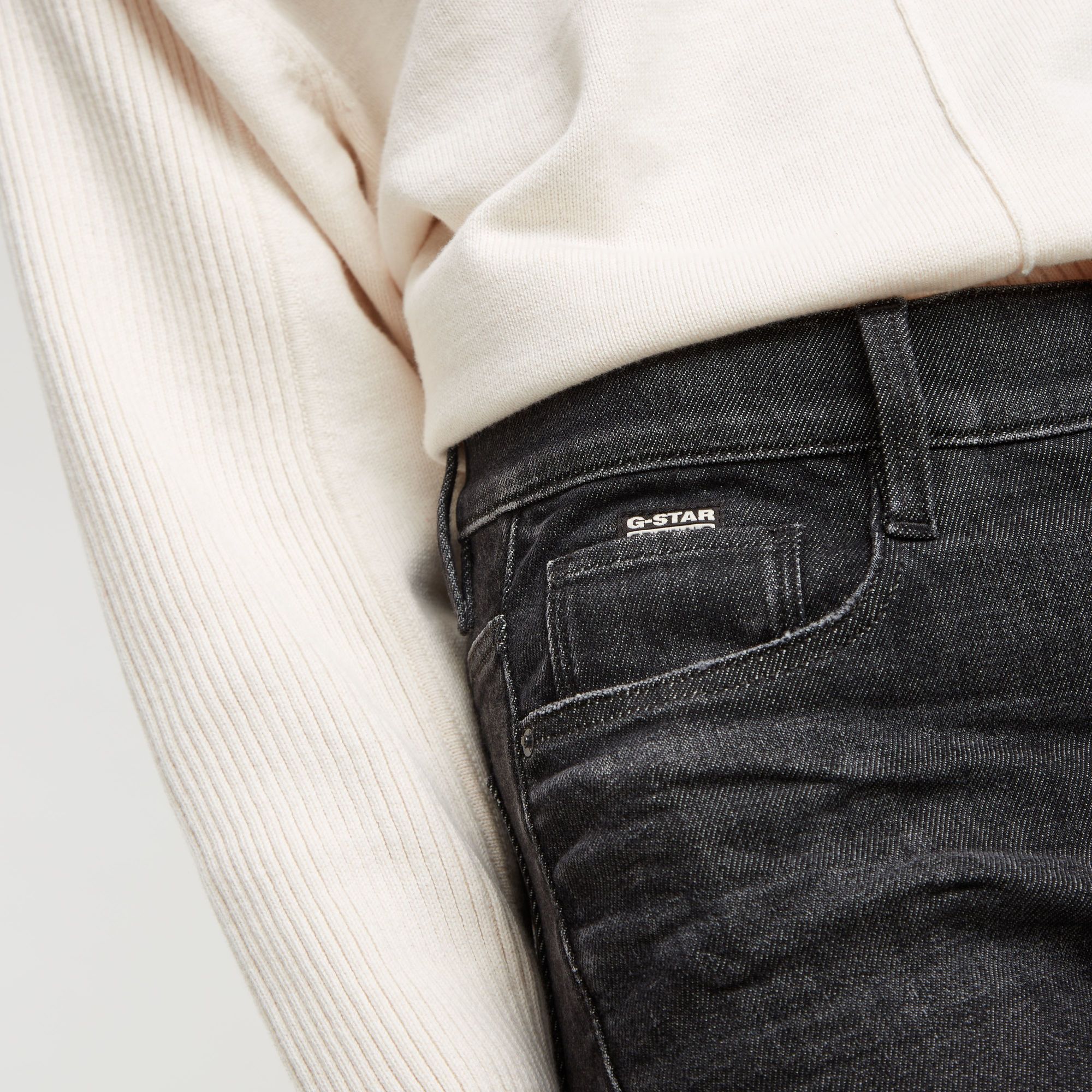 G-Star RAW Ace 2.0 Slim Straight Jeans Zwart Dames
