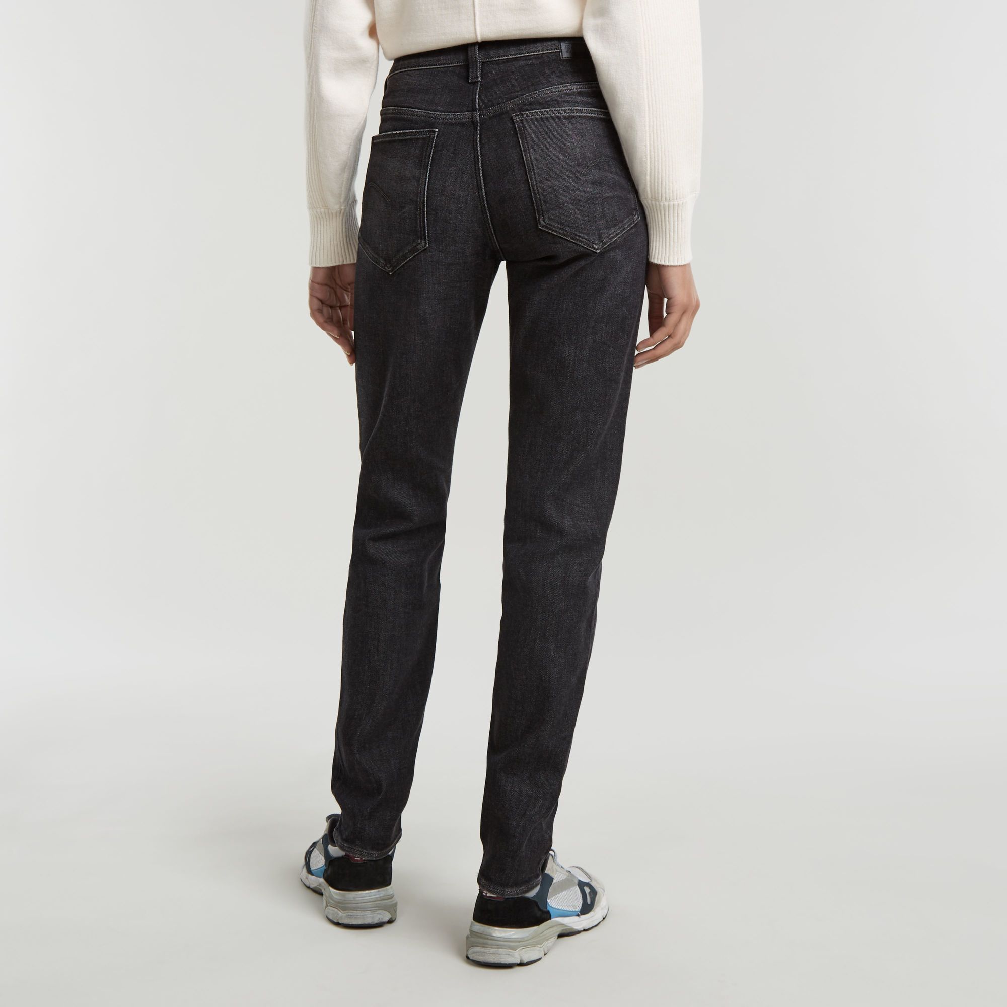 G-Star RAW Ace 2.0 Slim Straight Jeans Zwart Dames