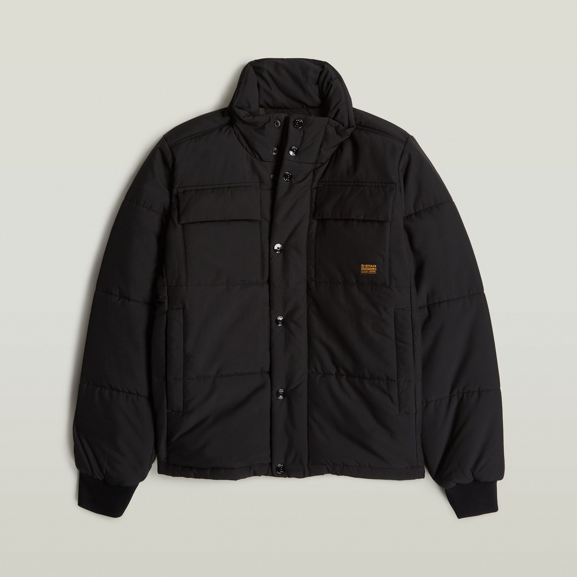 G-Star RAW 4 Pocket Quilted Gewatteerd Jack Zwart Heren