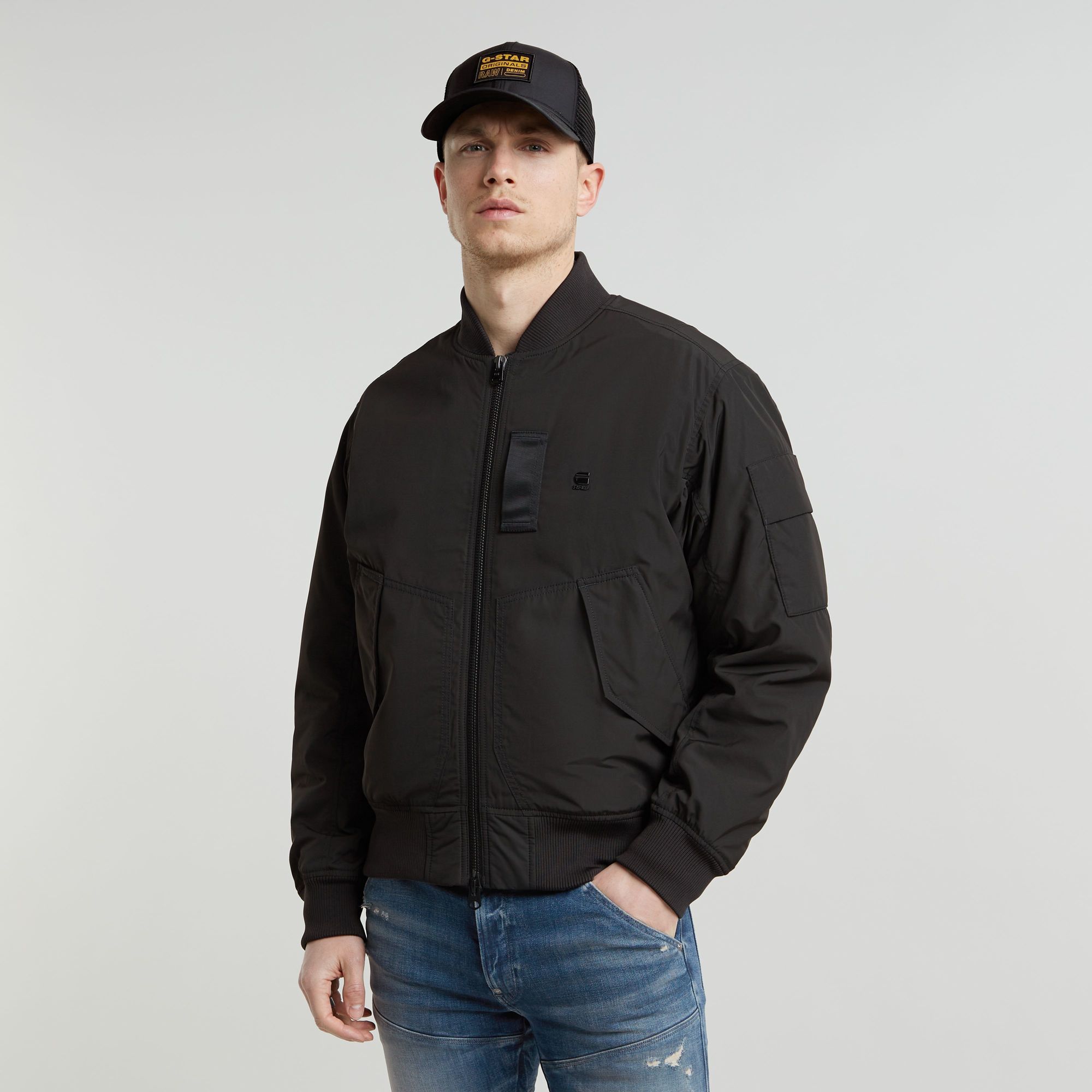 

Flight GA-1 Bomber Jacket - Black - Men