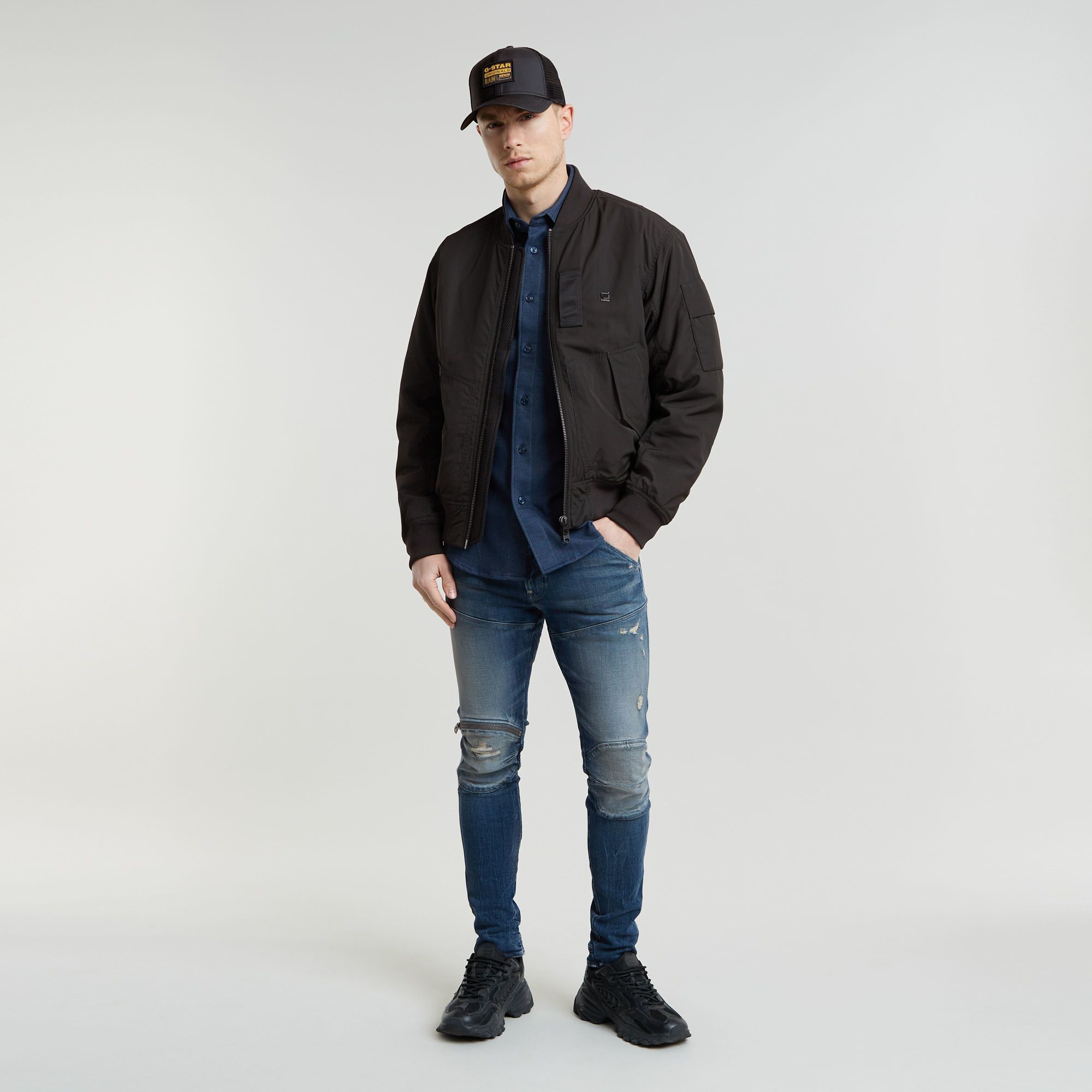 G-Star RAW Flight GA-1 Bomberjack Zwart Heren