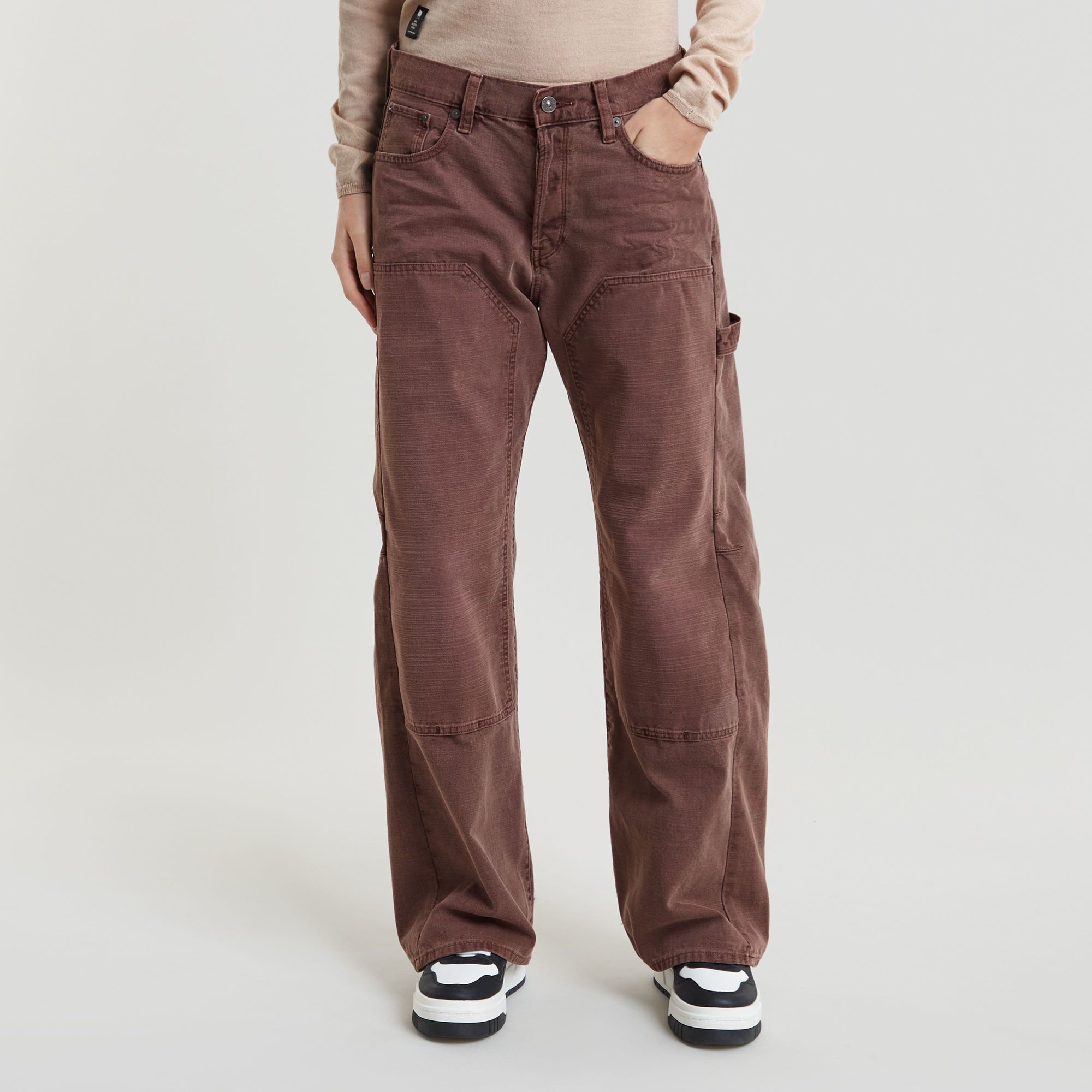 

Bowey 3D Carpenter Loose Jeans - Brown - Women