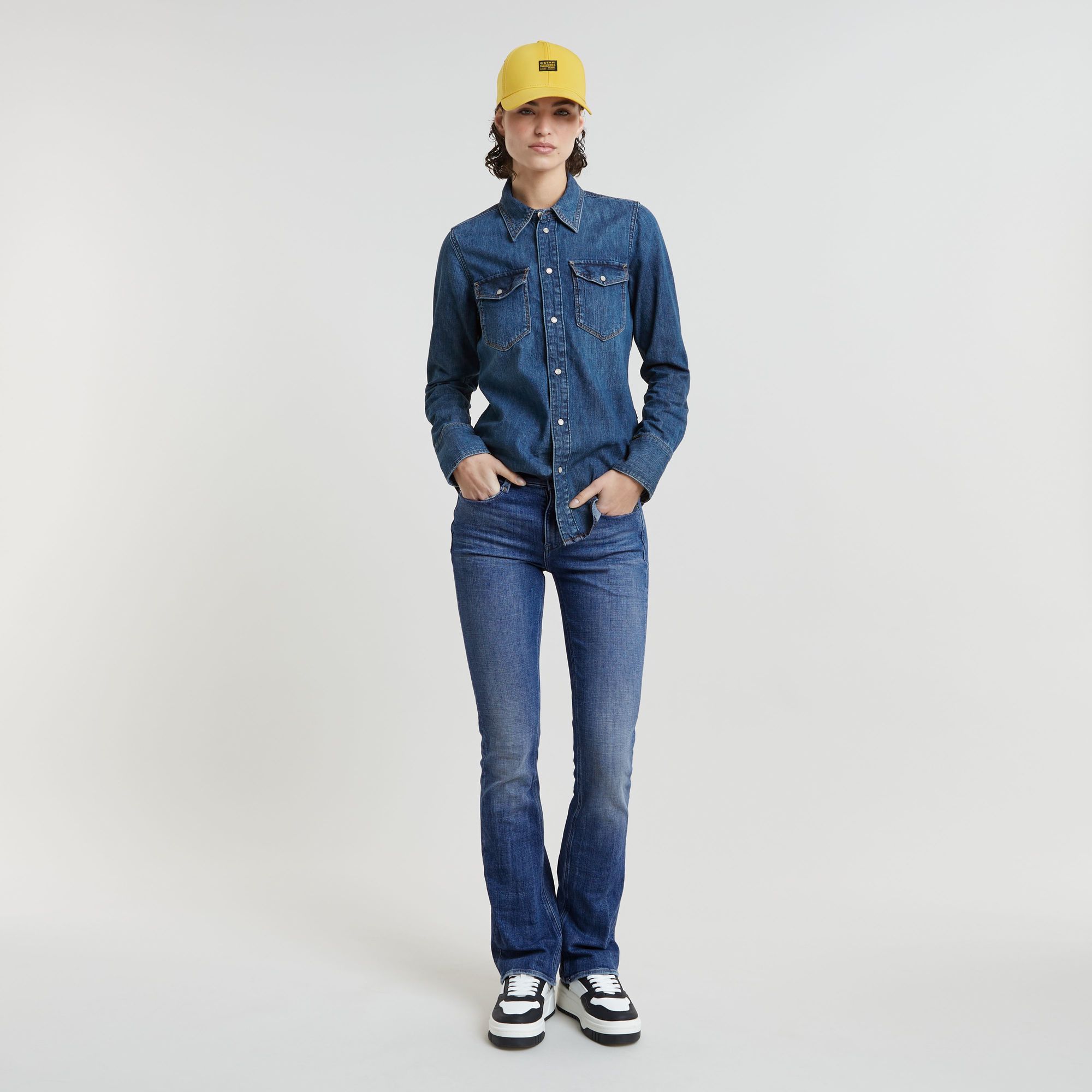 G-Star RAW Noxer Bootcut Jeans Midden blauw Dames