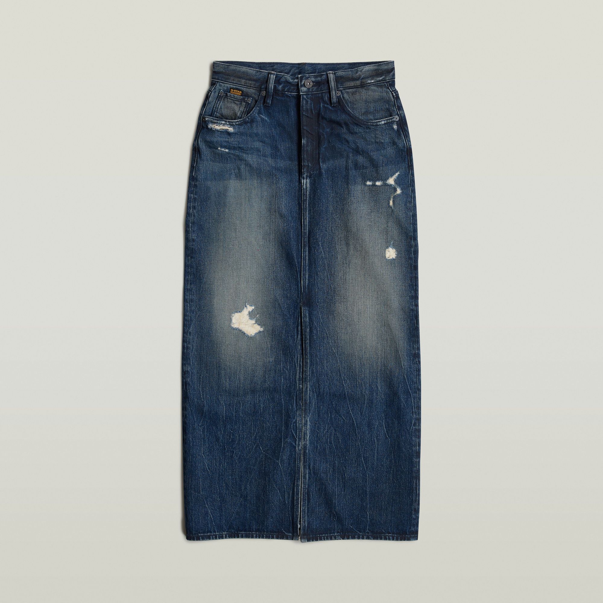 G-Star RAW Lange Rok Viktoria Donkerblauw Dames