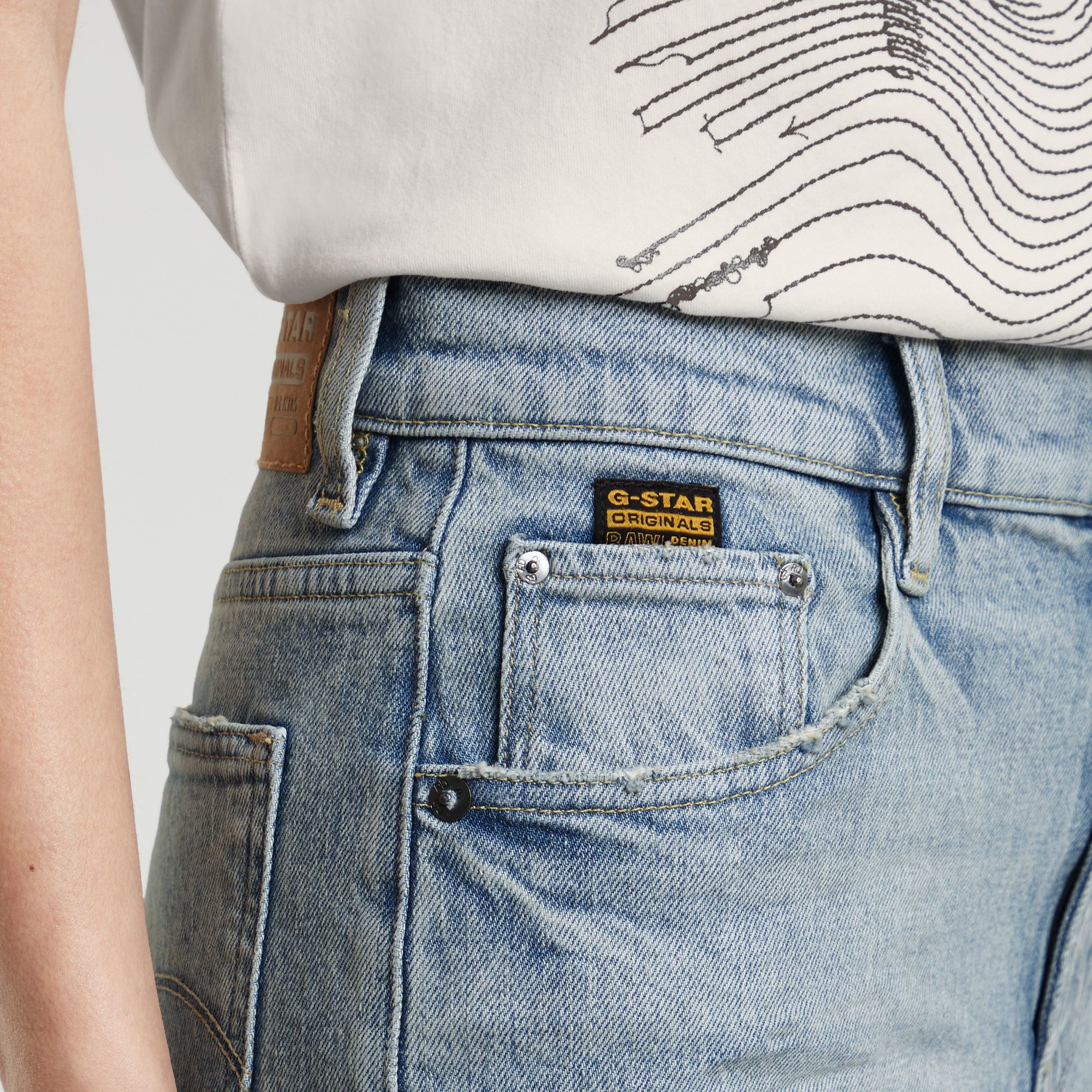 G-Star RAW Viktoria High Straight Jeans Lichtblauw Dames