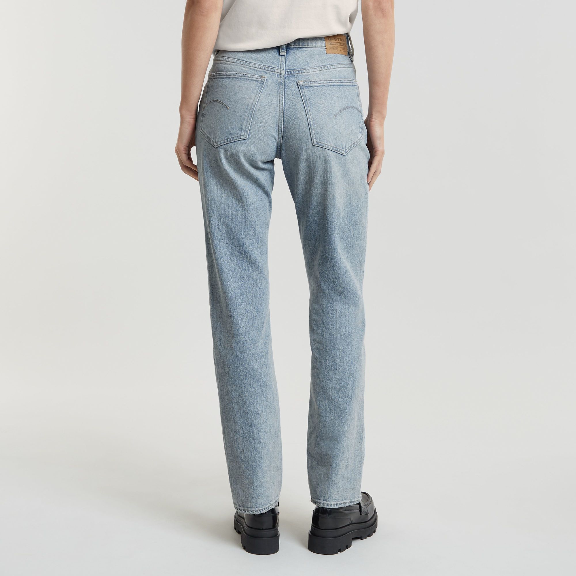 G-Star RAW Viktoria High Straight Jeans Lichtblauw Dames