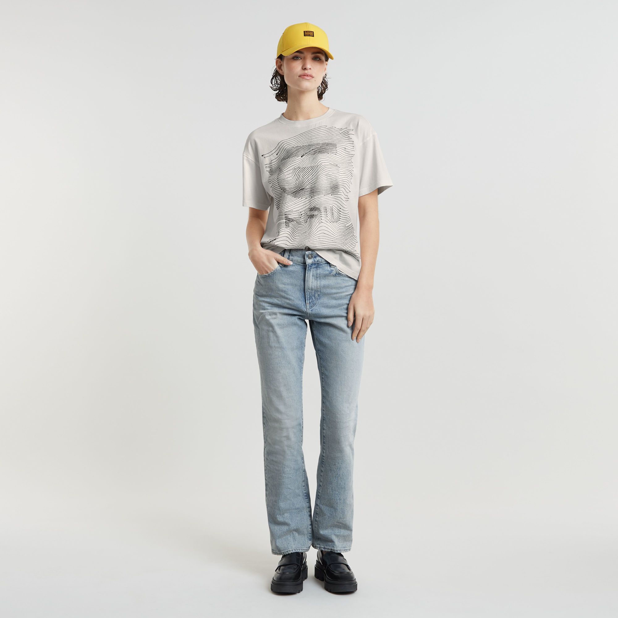 G-Star RAW Viktoria High Straight Jeans Lichtblauw Dames
