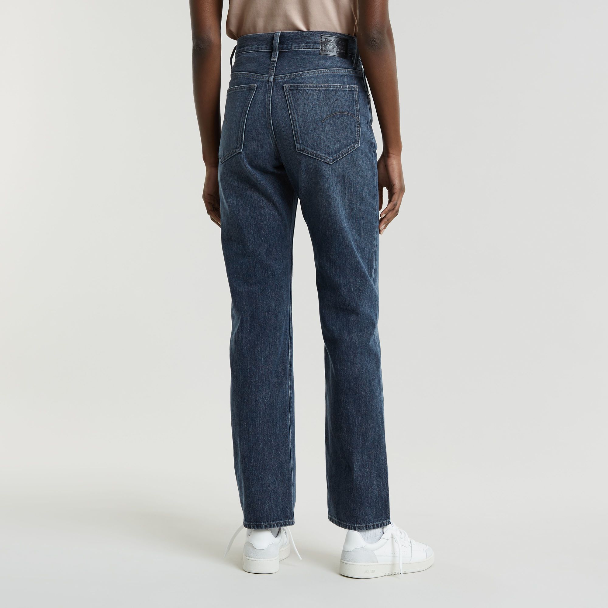 G-Star RAW Viktoria High Straight Jeans Donkerblauw Dames