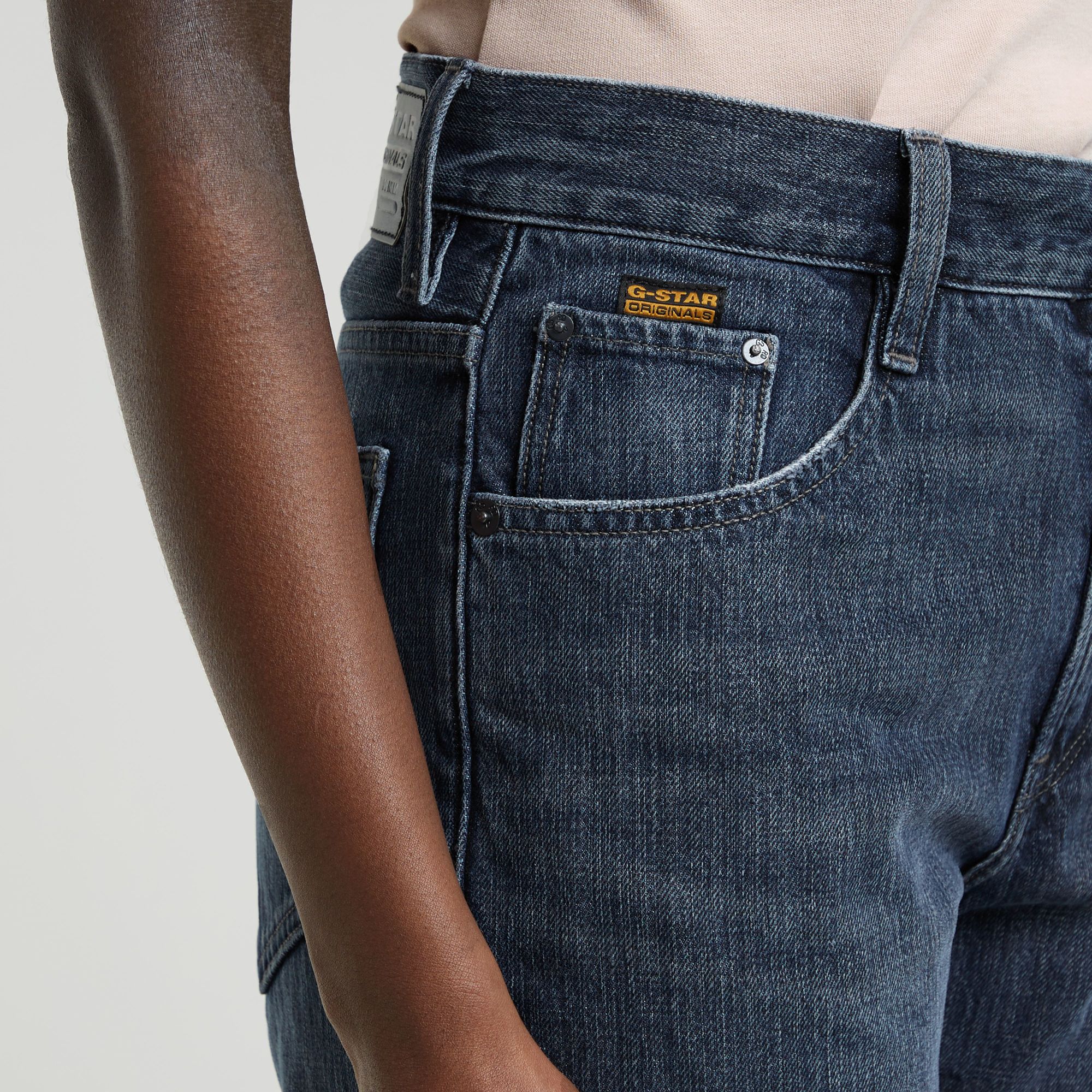 G-Star RAW Viktoria High Straight Jeans Donkerblauw Dames