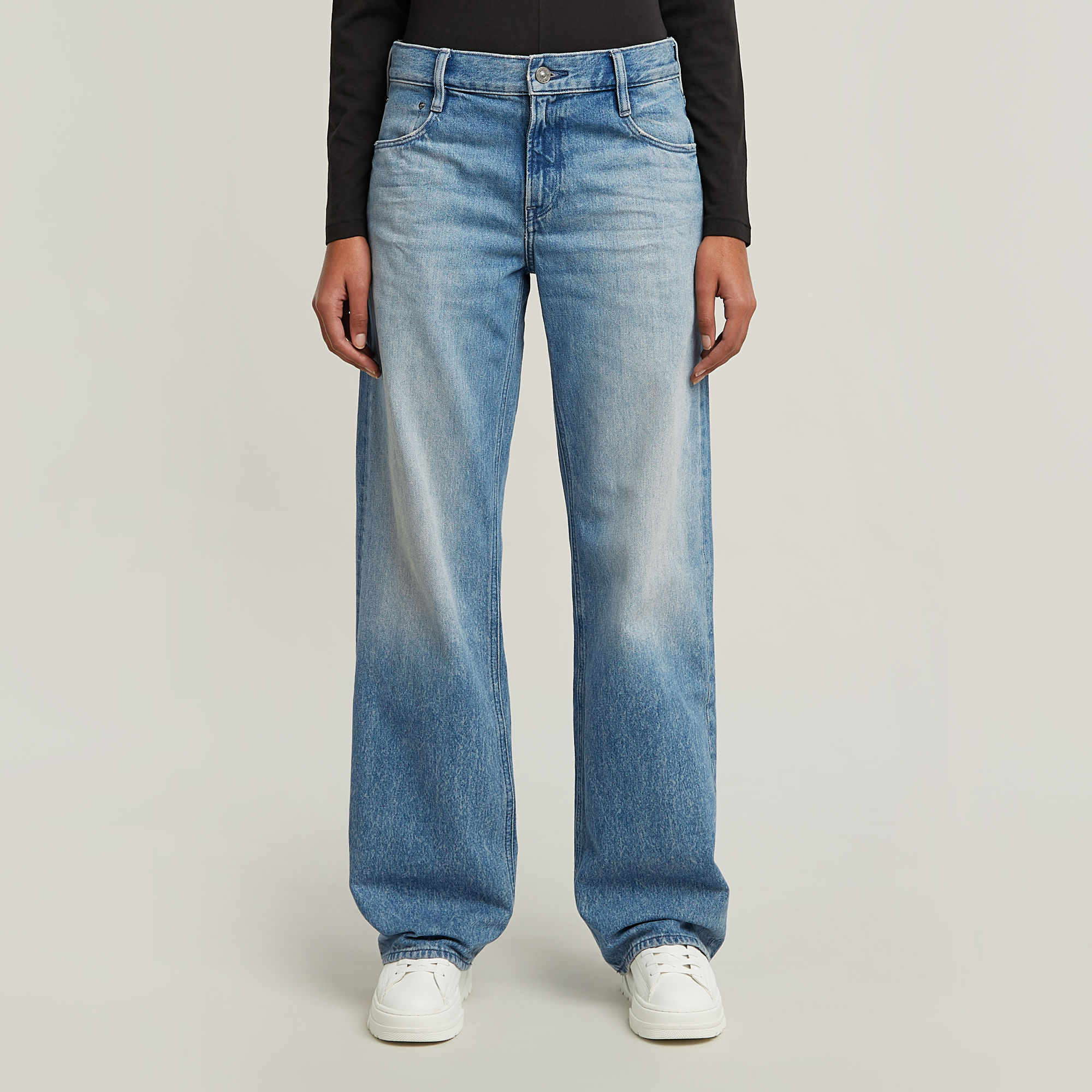 

Judee Low Waist Loose Jeans - Lichtblauw - Dames