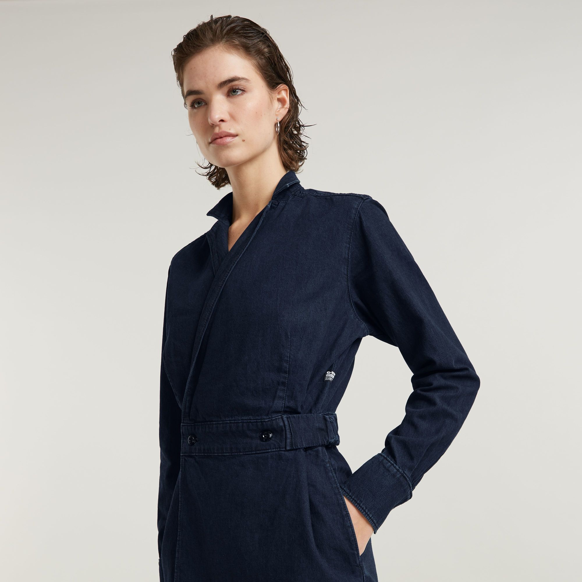 G-Star RAW Wikkeljurk Donkerblauw Dames