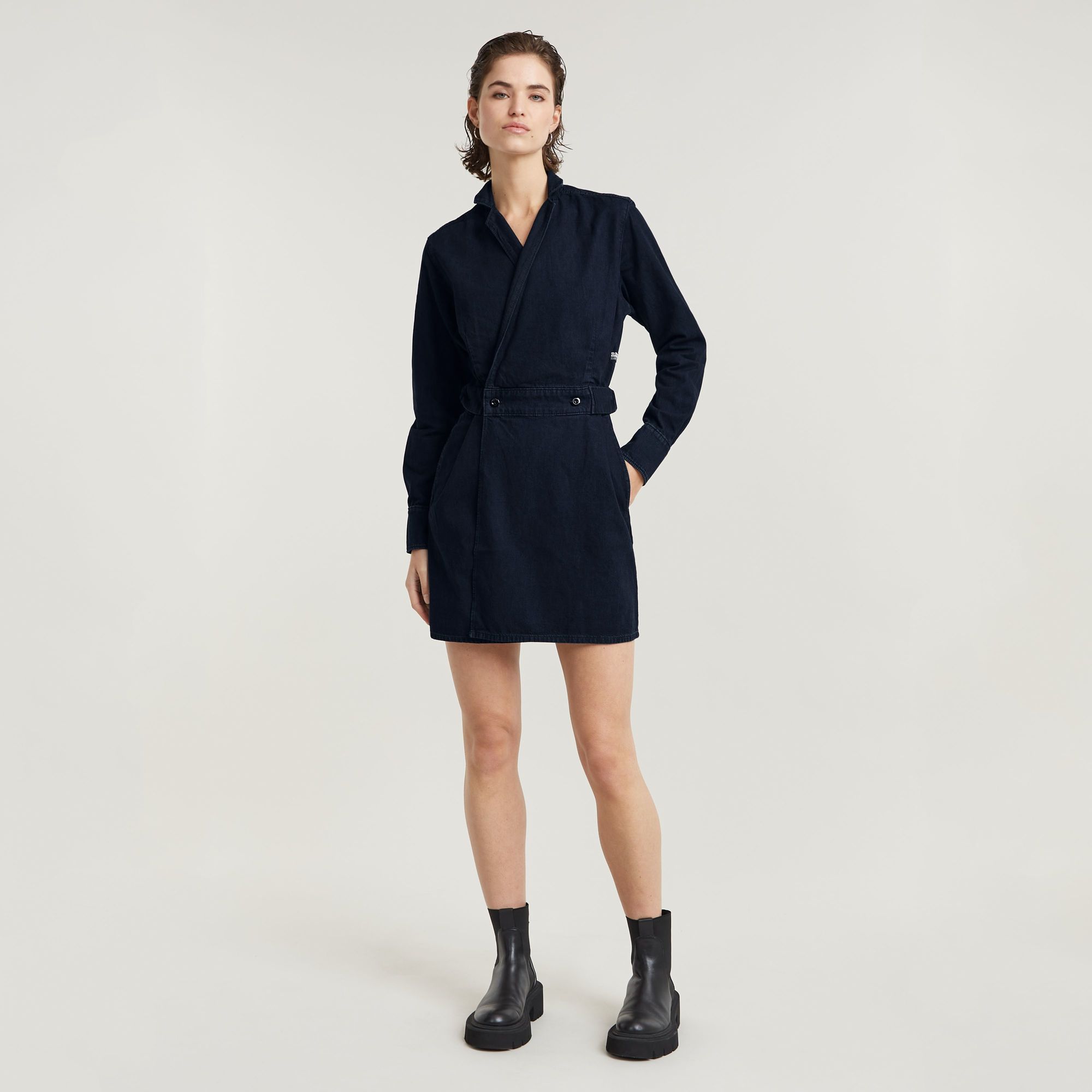 G-Star RAW Wikkeljurk Donkerblauw Dames