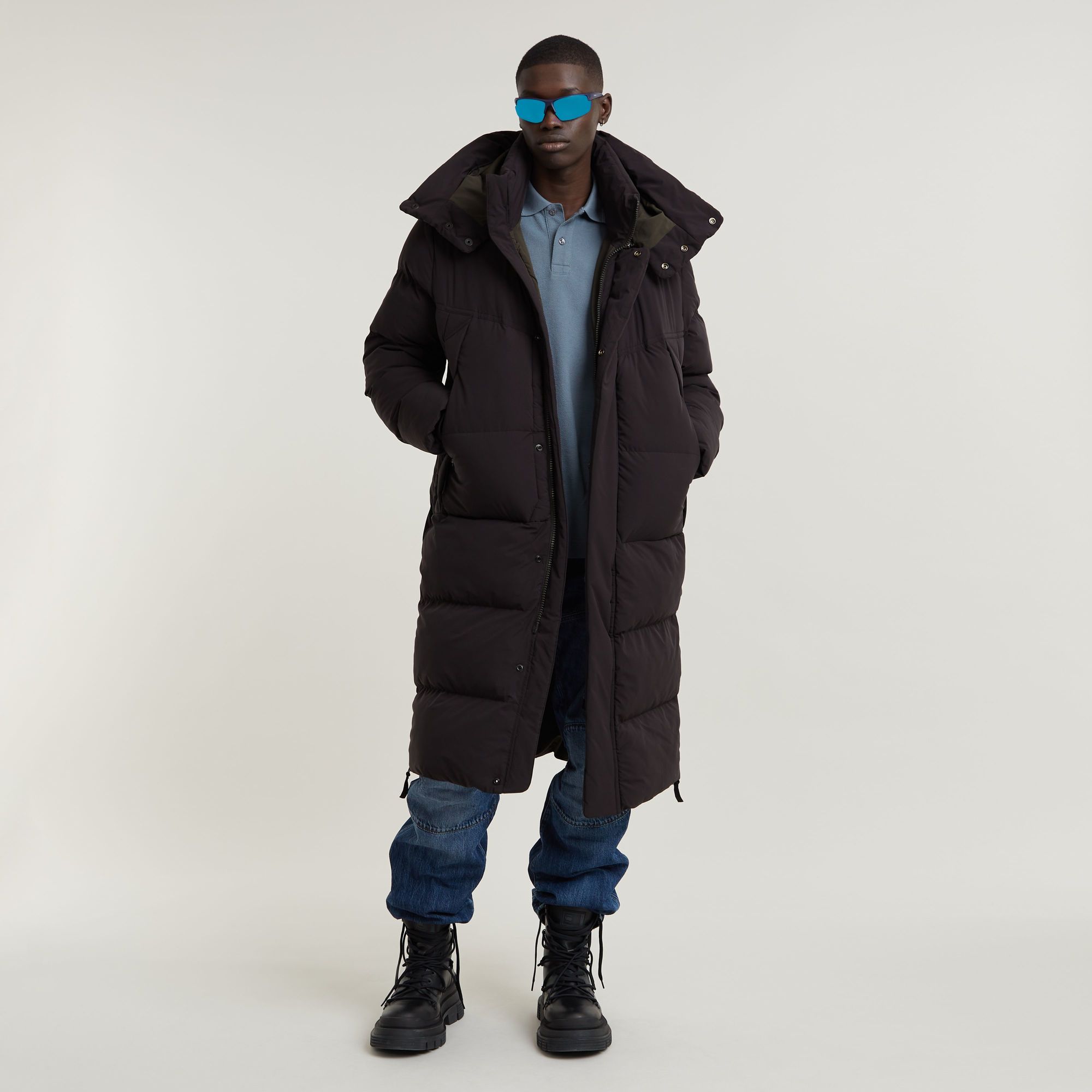 G-Star RAW G- Whistler XL Lange Blanket Jas 2.0 Zwart Heren