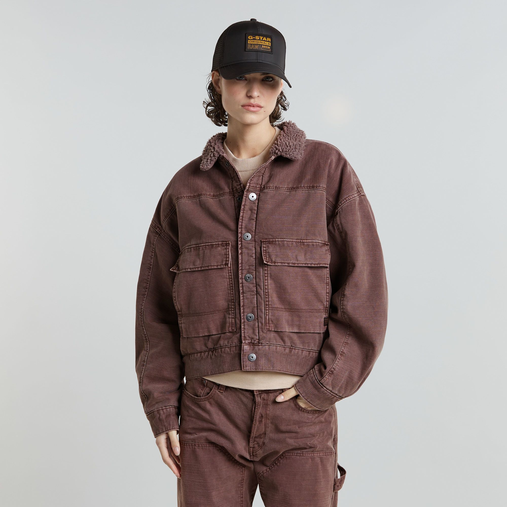 

Drifter Sherpa Jacket - Brown - Women