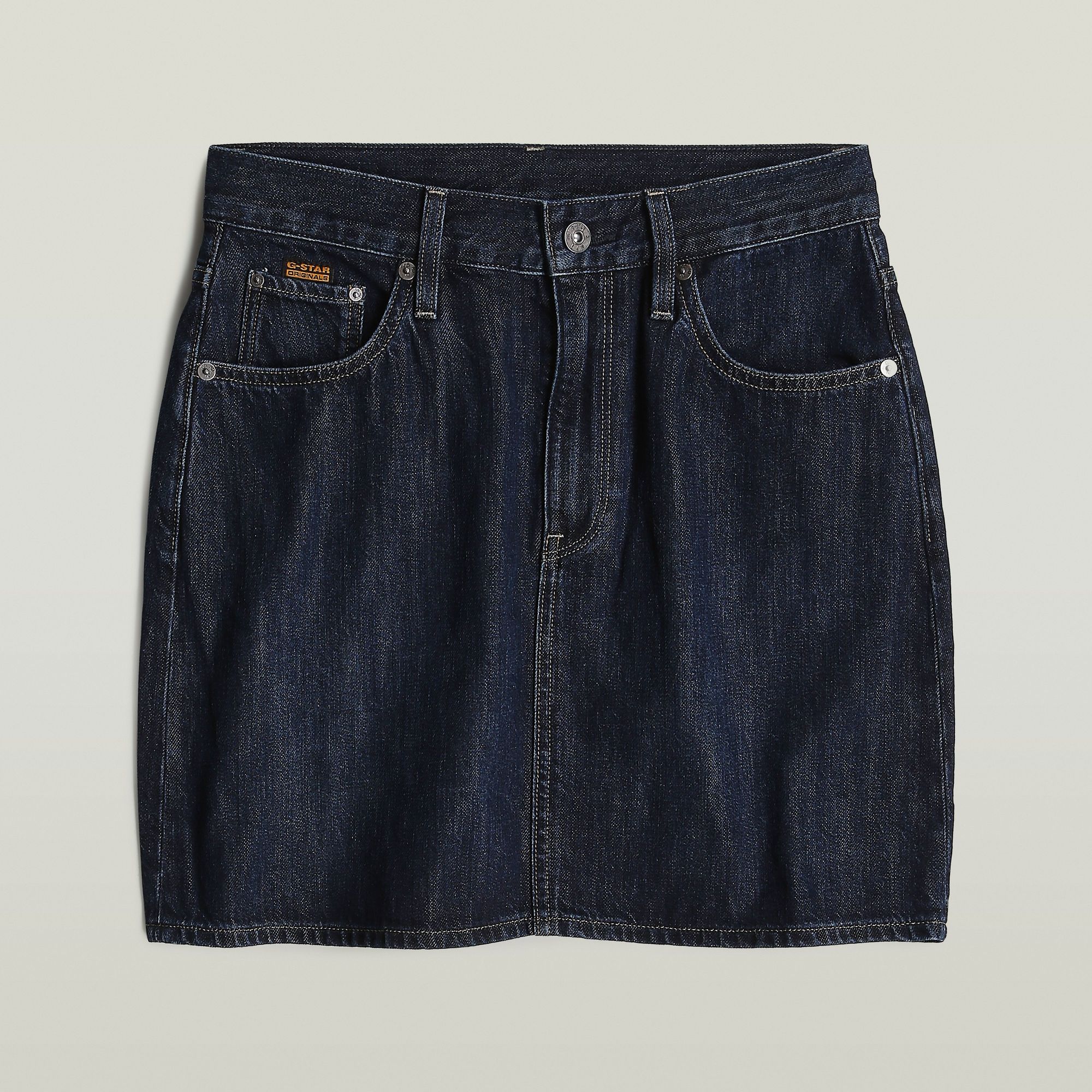 G-Star RAW Minirok Viktoria Clean Edge Donkerblauw Dames
