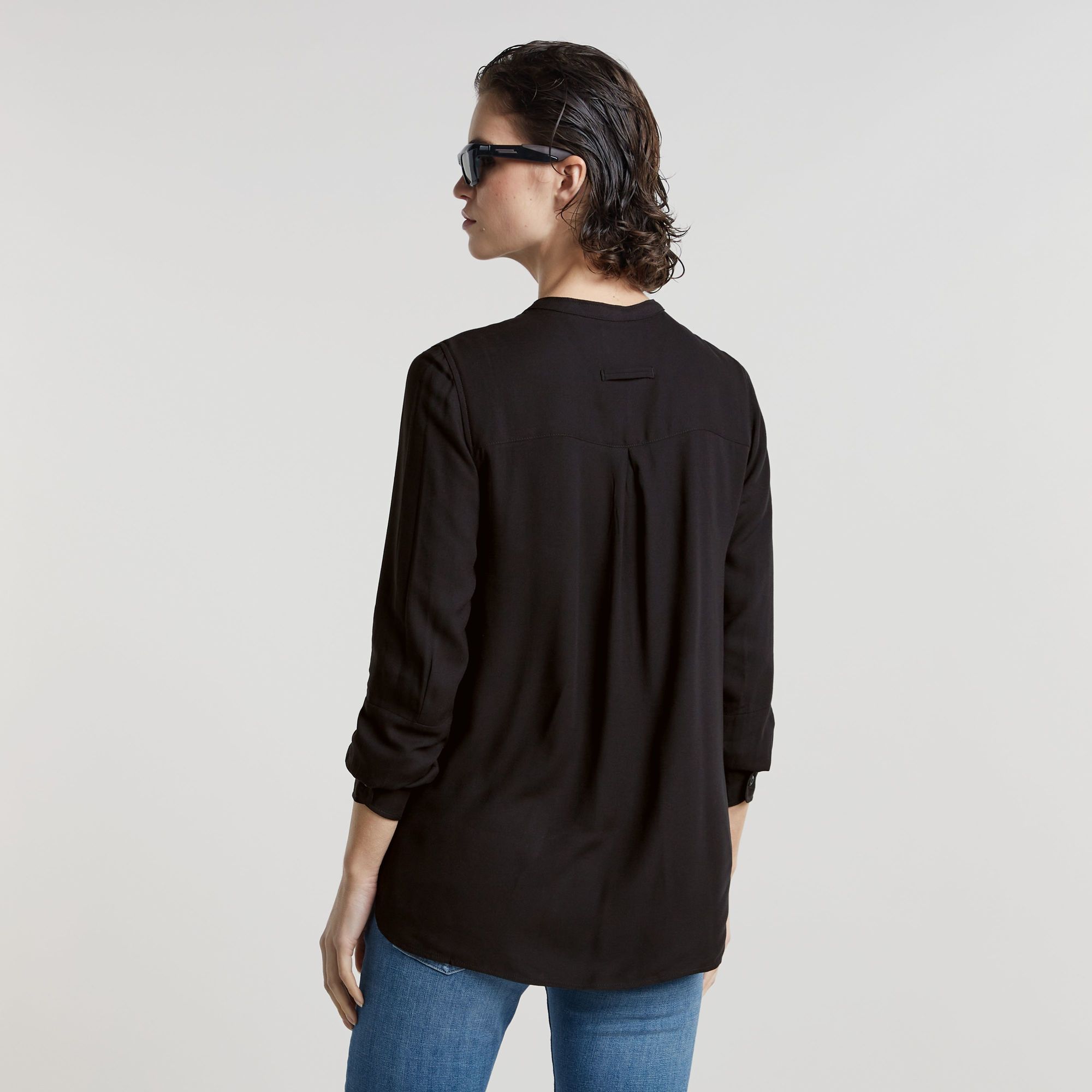 G-Star RAW Half Placket Top Zwart Dames
