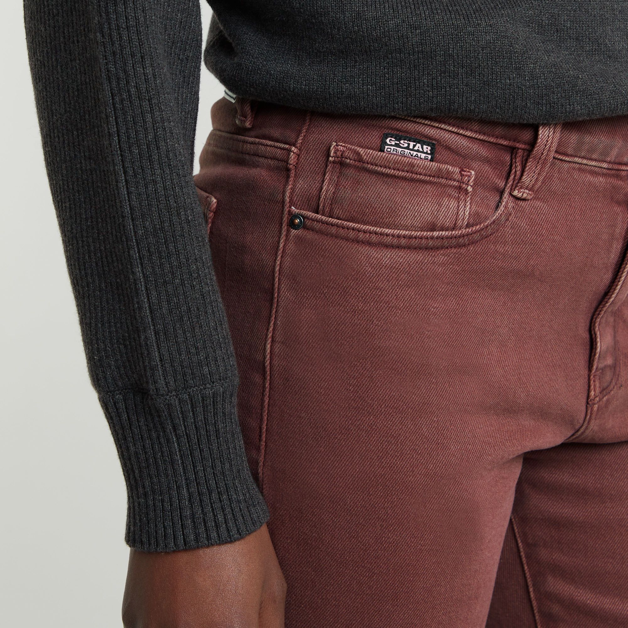 G-Star RAW Strace Straight Jeans Bruin Dames