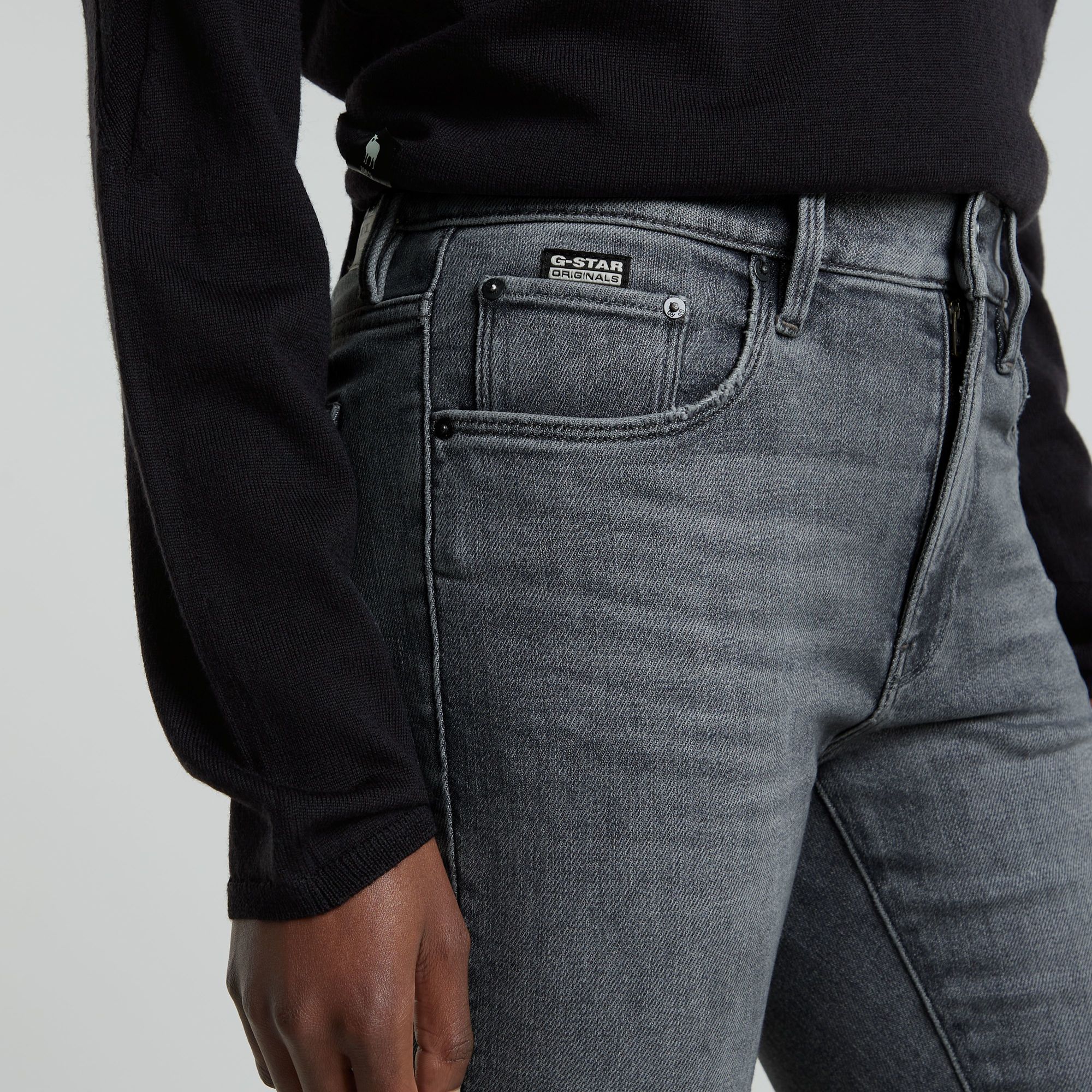 G-Star RAW 3301 Skinny Jeans Grijs Dames