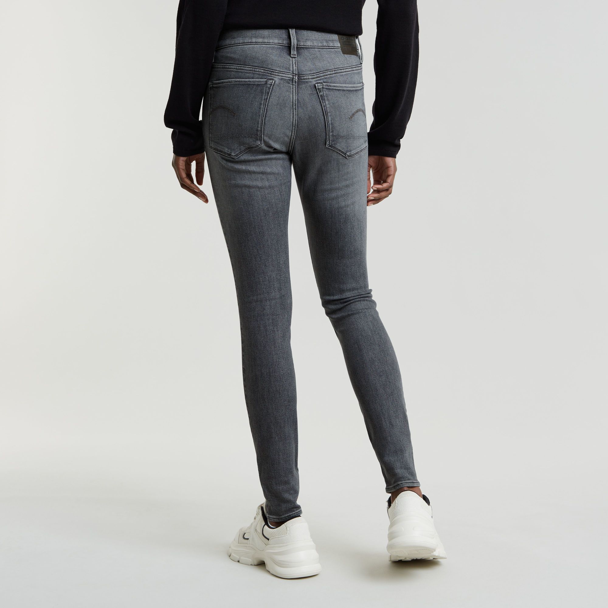 G-Star RAW 3301 Skinny Jeans Grijs Dames