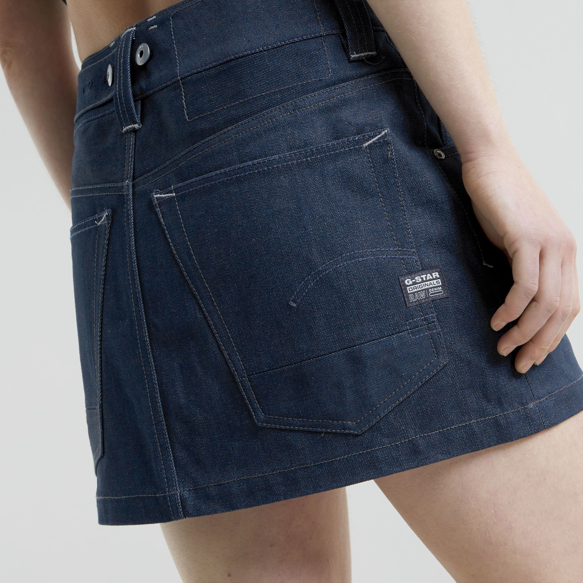 G-Star RAW G-Star Origins Bowey Selvedge Rok Donkerblauw Dames