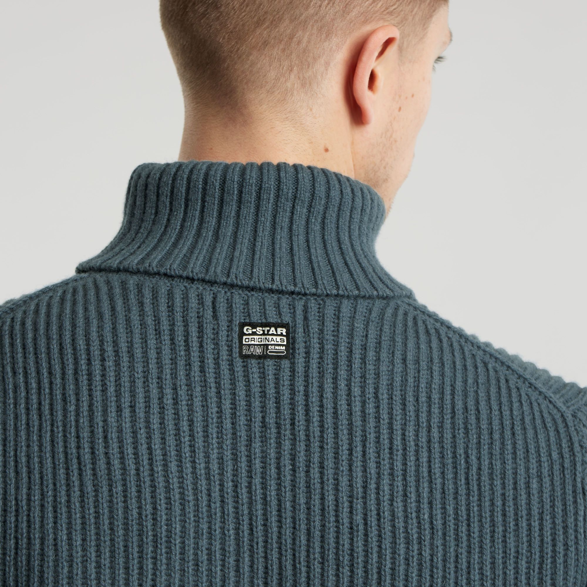 G-Star RAW Gebreide Coltrui Essential Grijs Heren